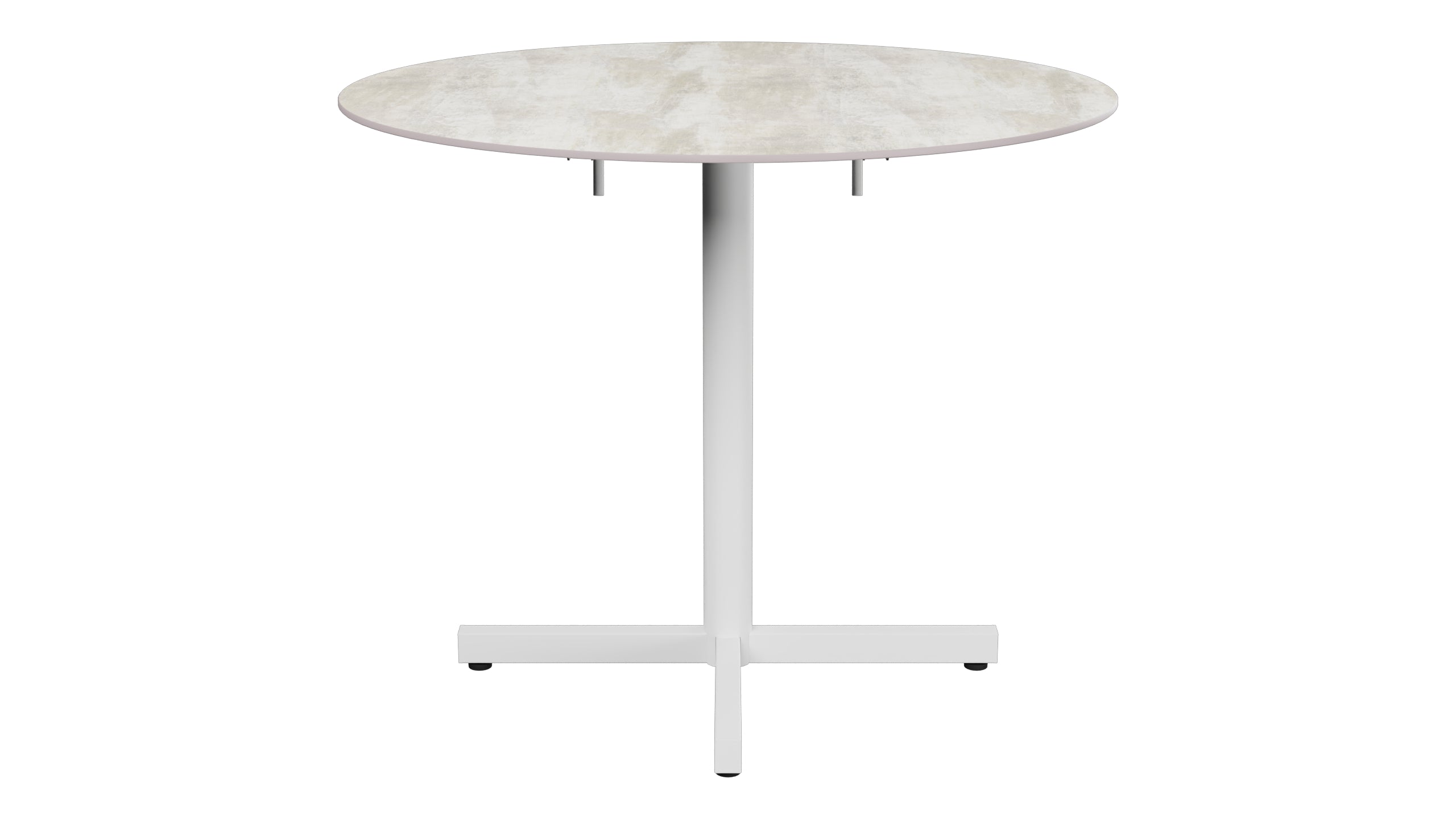 Luzern Glasfaser-Gartentisch Decor ø90 klappbar in Stromboli hell  präsentiert im Onlineshop von KAQTU Design AG. Gartentisch ist von Schaffner