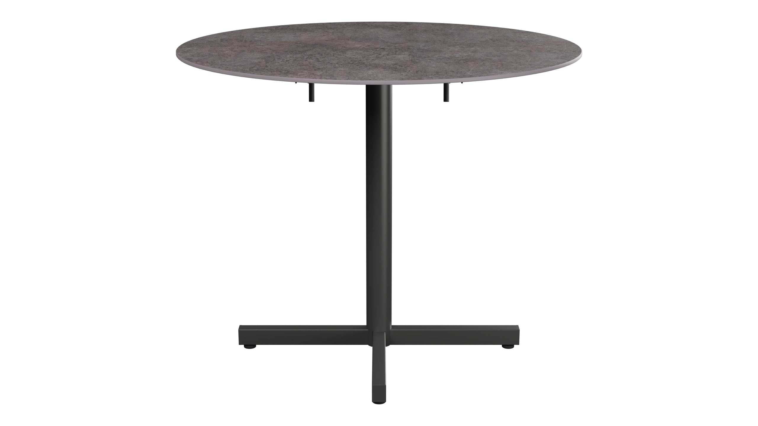 Luzern Glasfaser-Gartentisch Decor ø90 klappbar in Cooperfield präsentiert im Onlineshop von KAQTU Design AG. Gartentisch ist von Schaffner