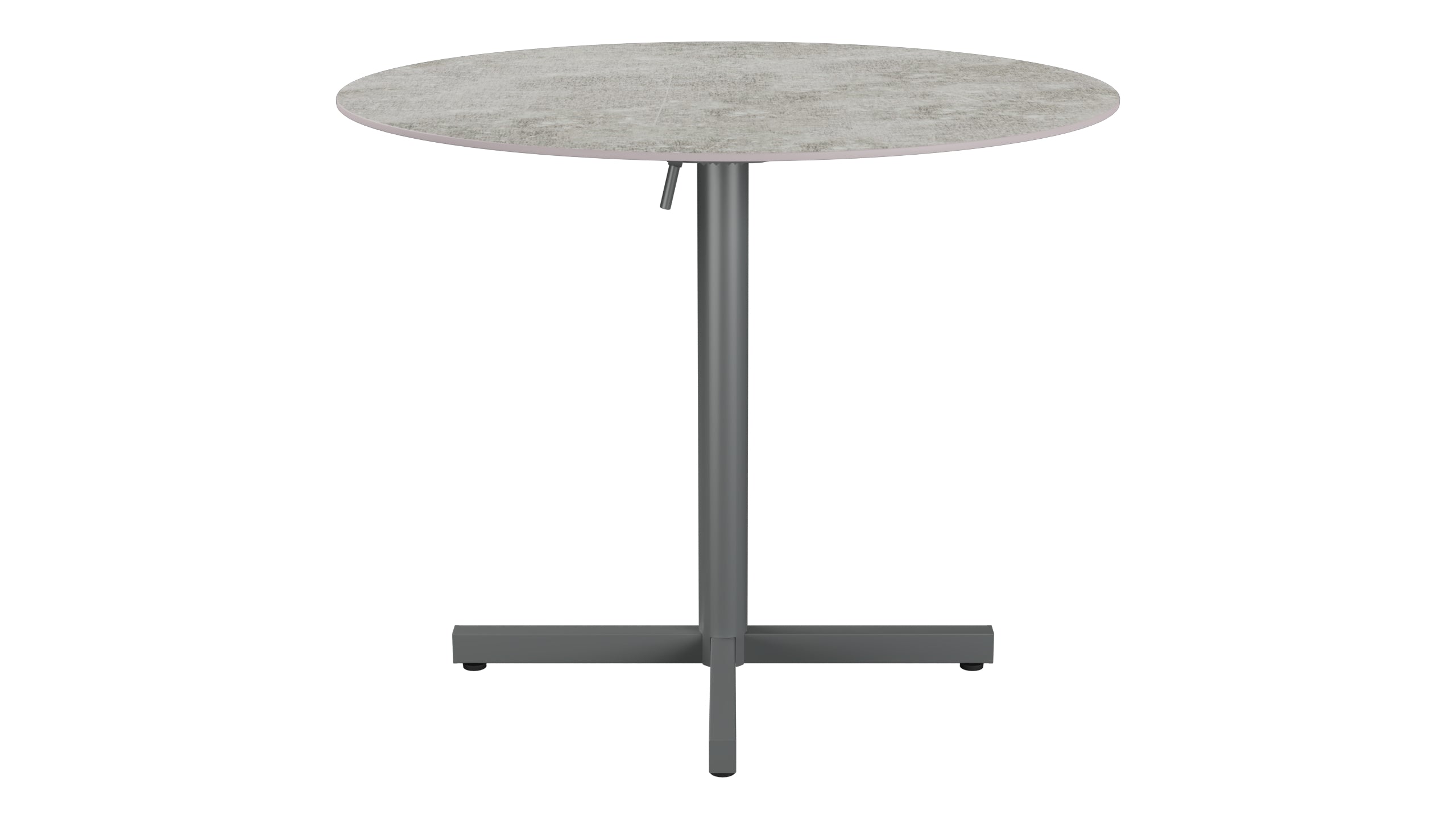 Luzern Glasfaser-Gartentisch Decor ø90 klappbar in Beton präsentiert im Onlineshop von KAQTU Design AG. Gartentisch ist von Schaffner