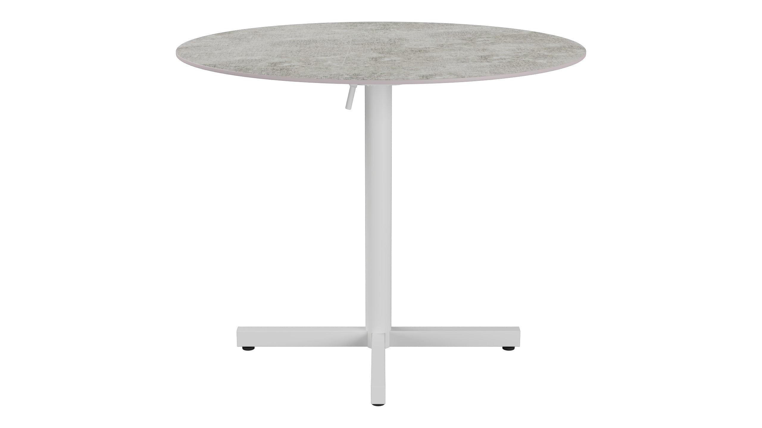 Luzern Glasfaser-Gartentisch Decor ø90 klappbar in Beton präsentiert im Onlineshop von KAQTU Design AG. Gartentisch ist von Schaffner