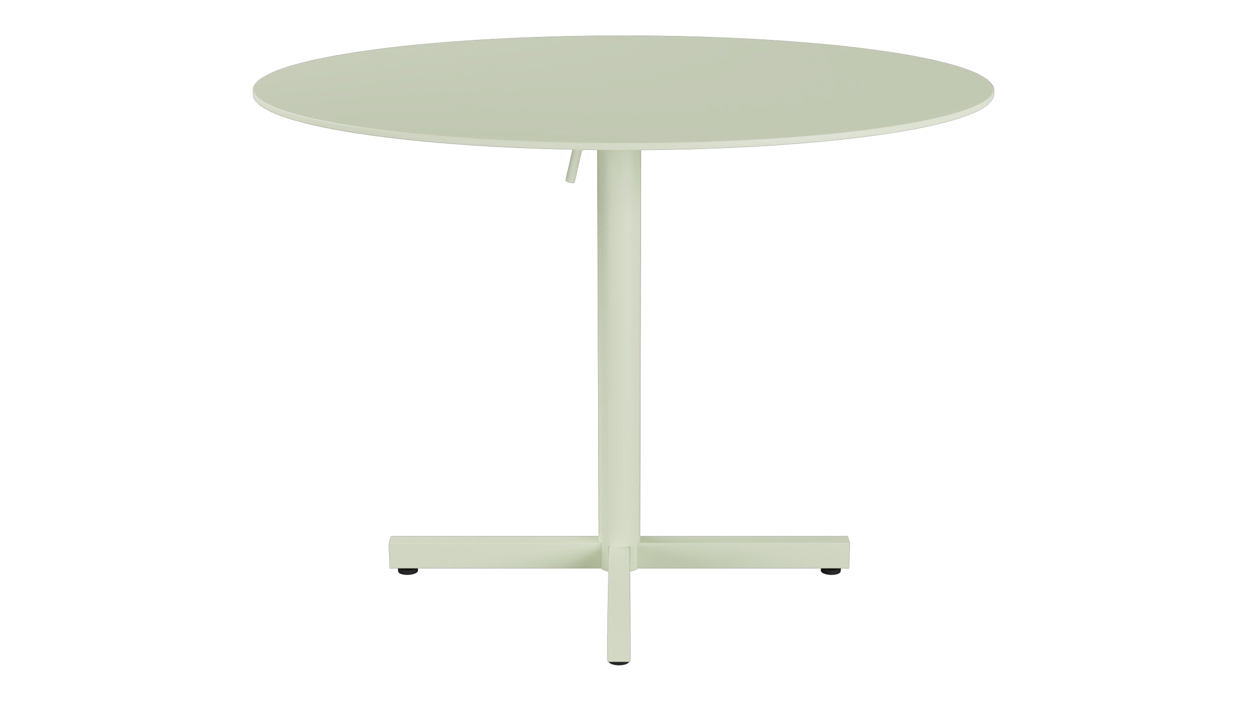 Luzern Glasfaser-Gartentisch Decor ø100 klappbar in Pastellgrün präsentiert im Onlineshop von KAQTU Design AG. Gartentisch ist von Schaffner