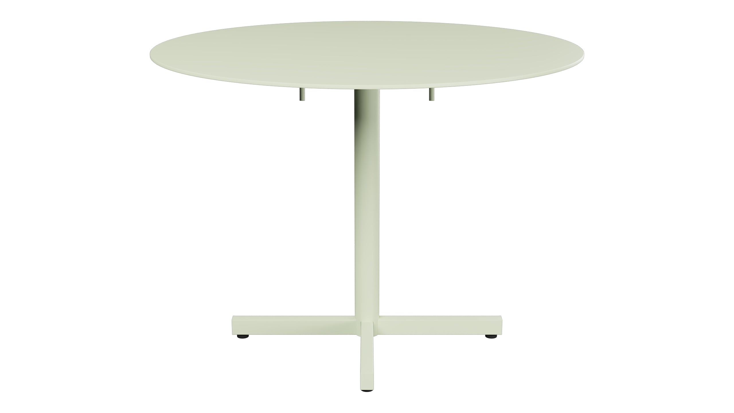 Luzern Glasfaser-Gartentisch Decor ø100 klappbar in Pastellgrün präsentiert im Onlineshop von KAQTU Design AG. Gartentisch ist von Schaffner