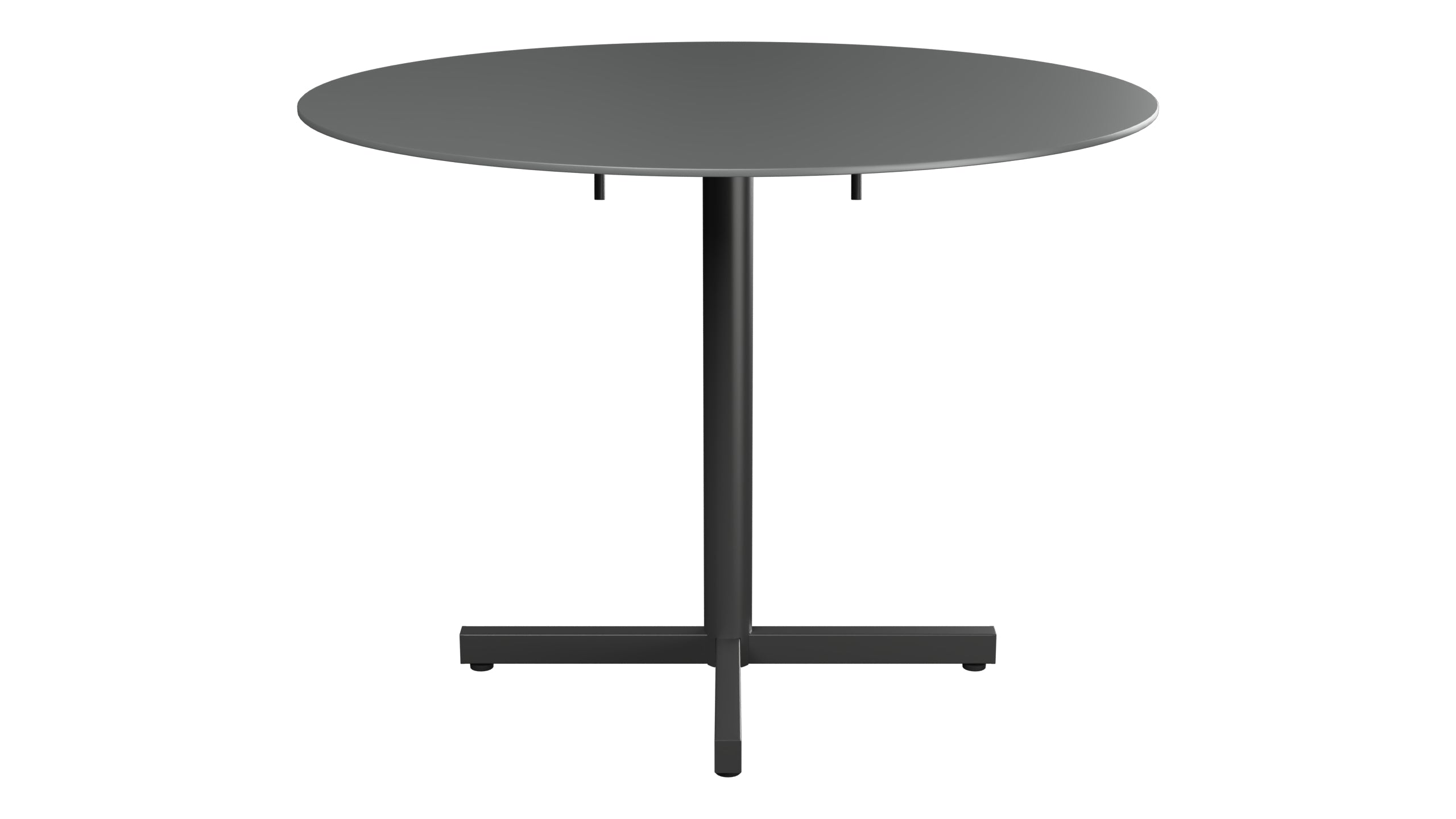 Luzern Glasfaser-Gartentisch Decor ø100 klappbar in Graphit präsentiert im Onlineshop von KAQTU Design AG. Gartentisch ist von Schaffner