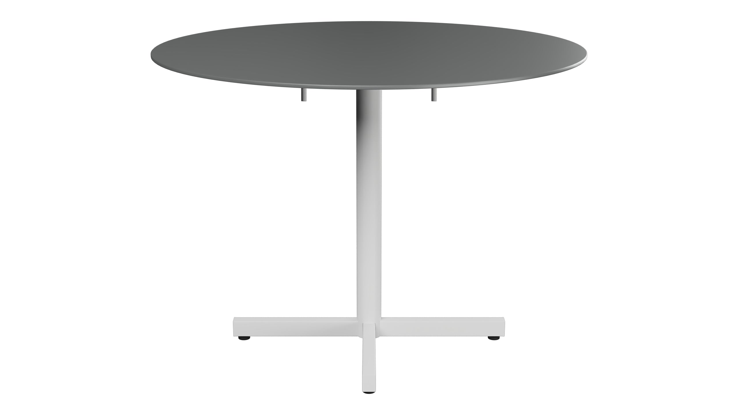 Luzern Glasfaser-Gartentisch Decor ø100 klappbar in Graphit präsentiert im Onlineshop von KAQTU Design AG. Gartentisch ist von Schaffner