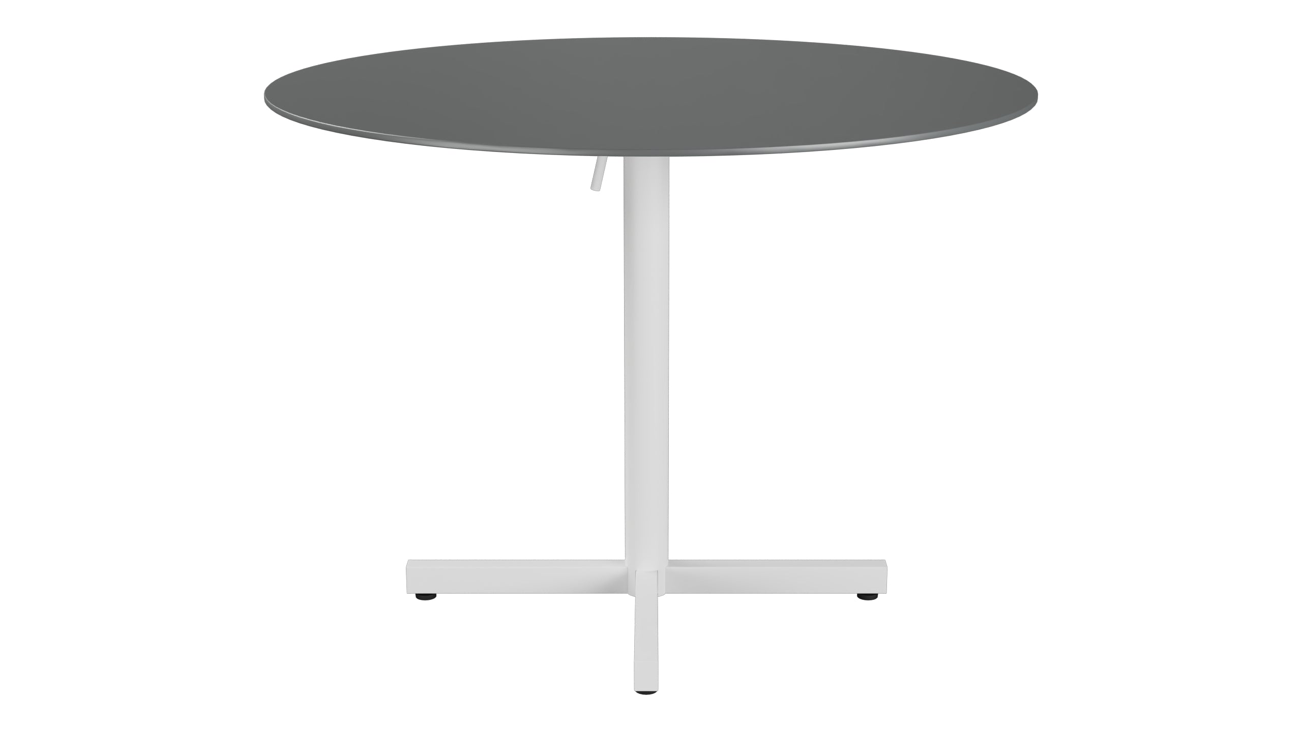 Luzern Glasfaser-Gartentisch Decor ø100 klappbar in Graphit präsentiert im Onlineshop von KAQTU Design AG. Gartentisch ist von Schaffner