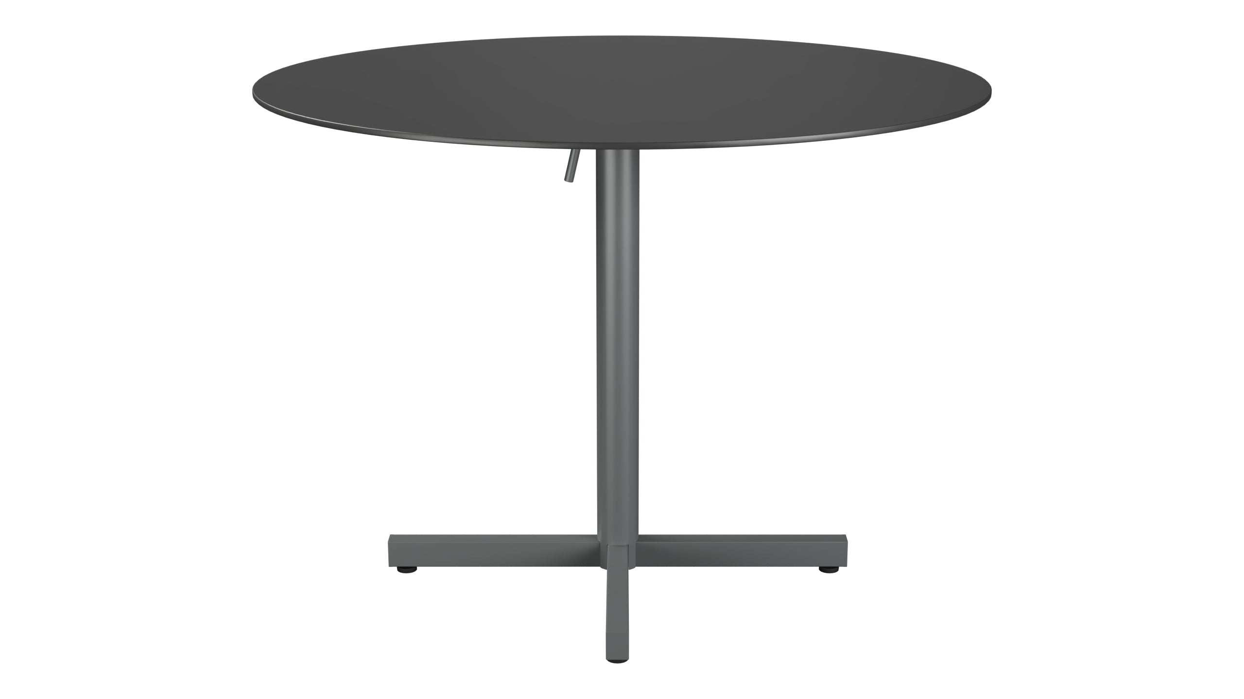 Luzern Glasfaser-Gartentisch Decor ø100 klappbar in Anthrazit präsentiert im Onlineshop von KAQTU Design AG. Gartentisch ist von Schaffner