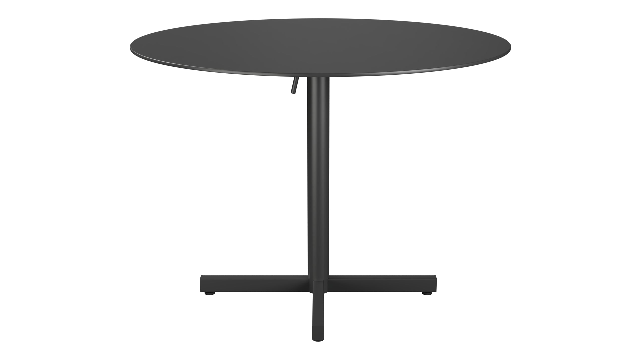 Luzern Glasfaser-Gartentisch Decor ø100 klappbar in Anthrazit präsentiert im Onlineshop von KAQTU Design AG. Gartentisch ist von Schaffner