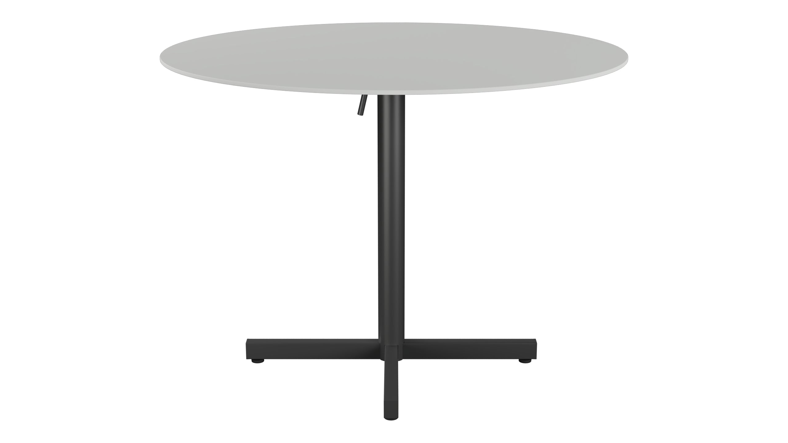 Luzern Glasfaser-Gartentisch Decor ø100 klappbar in Alusilber präsentiert im Onlineshop von KAQTU Design AG. Gartentisch ist von Schaffner