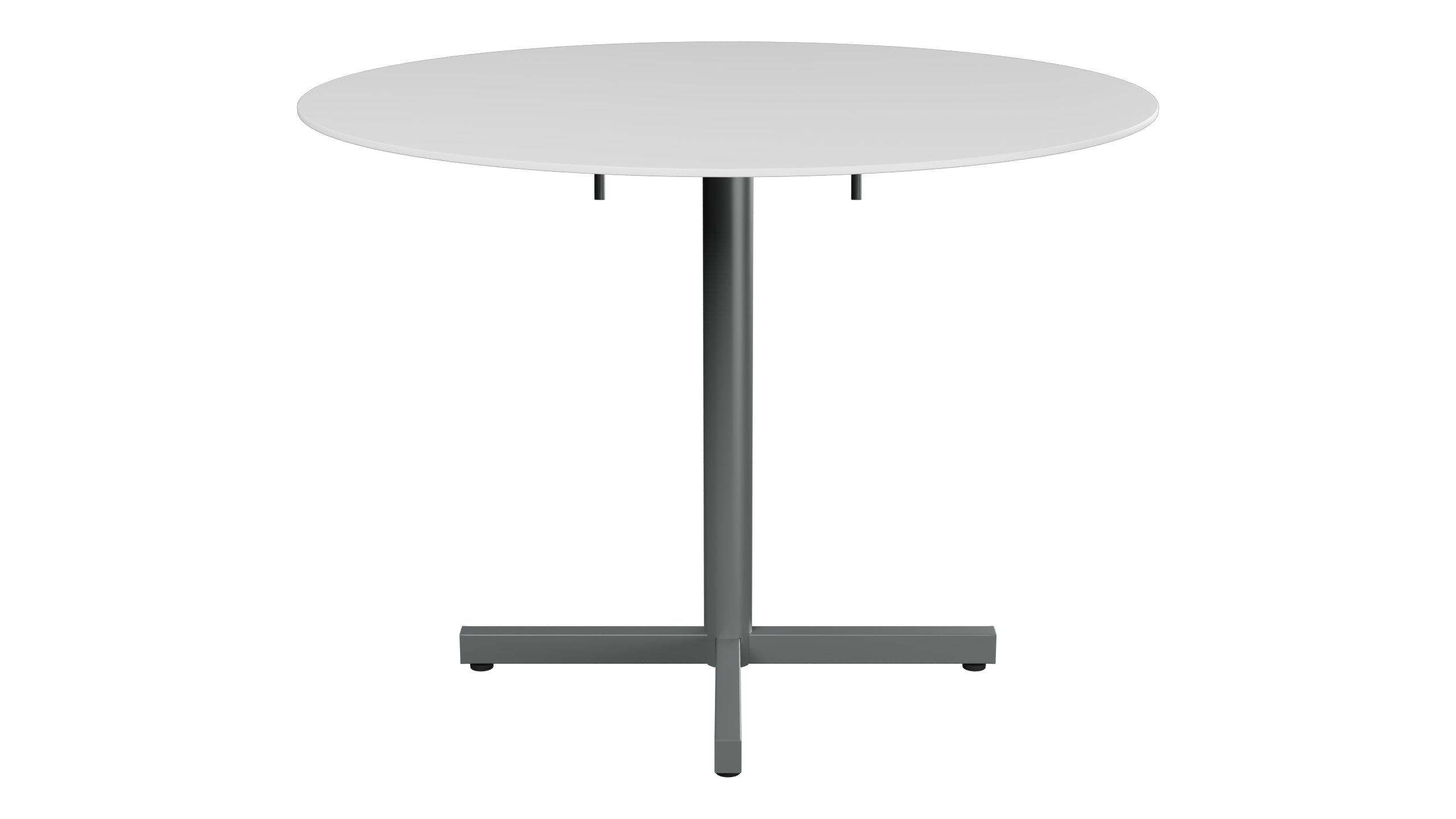 Luzern Glasfaser-Gartentisch Decor ø100 klappbar in Weiss präsentiert im Onlineshop von KAQTU Design AG. Gartentisch ist von Schaffner
