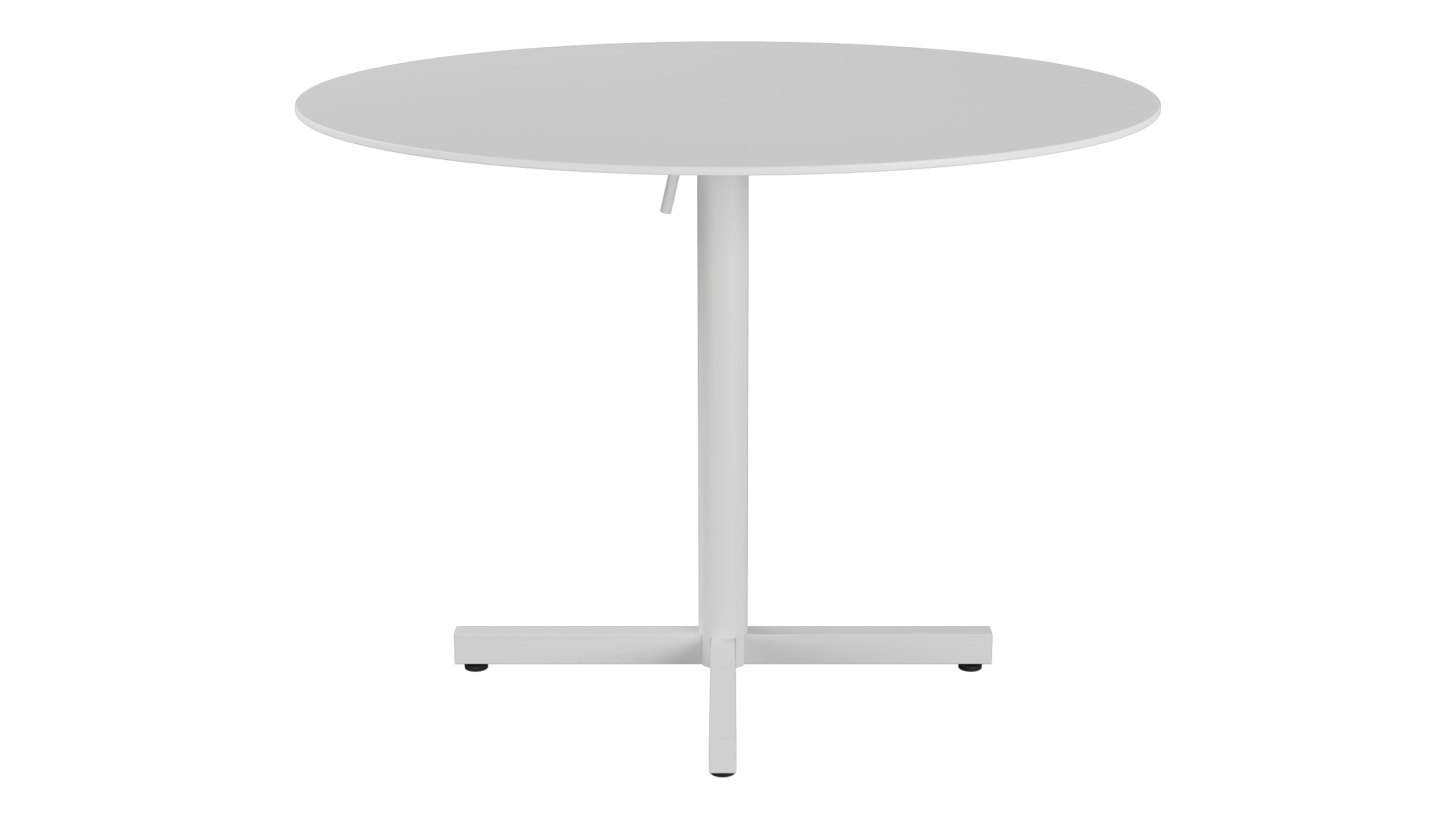 Luzern Glasfaser-Gartentisch Decor ø100 klappbar in Weiss präsentiert im Onlineshop von KAQTU Design AG. Gartentisch ist von Schaffner