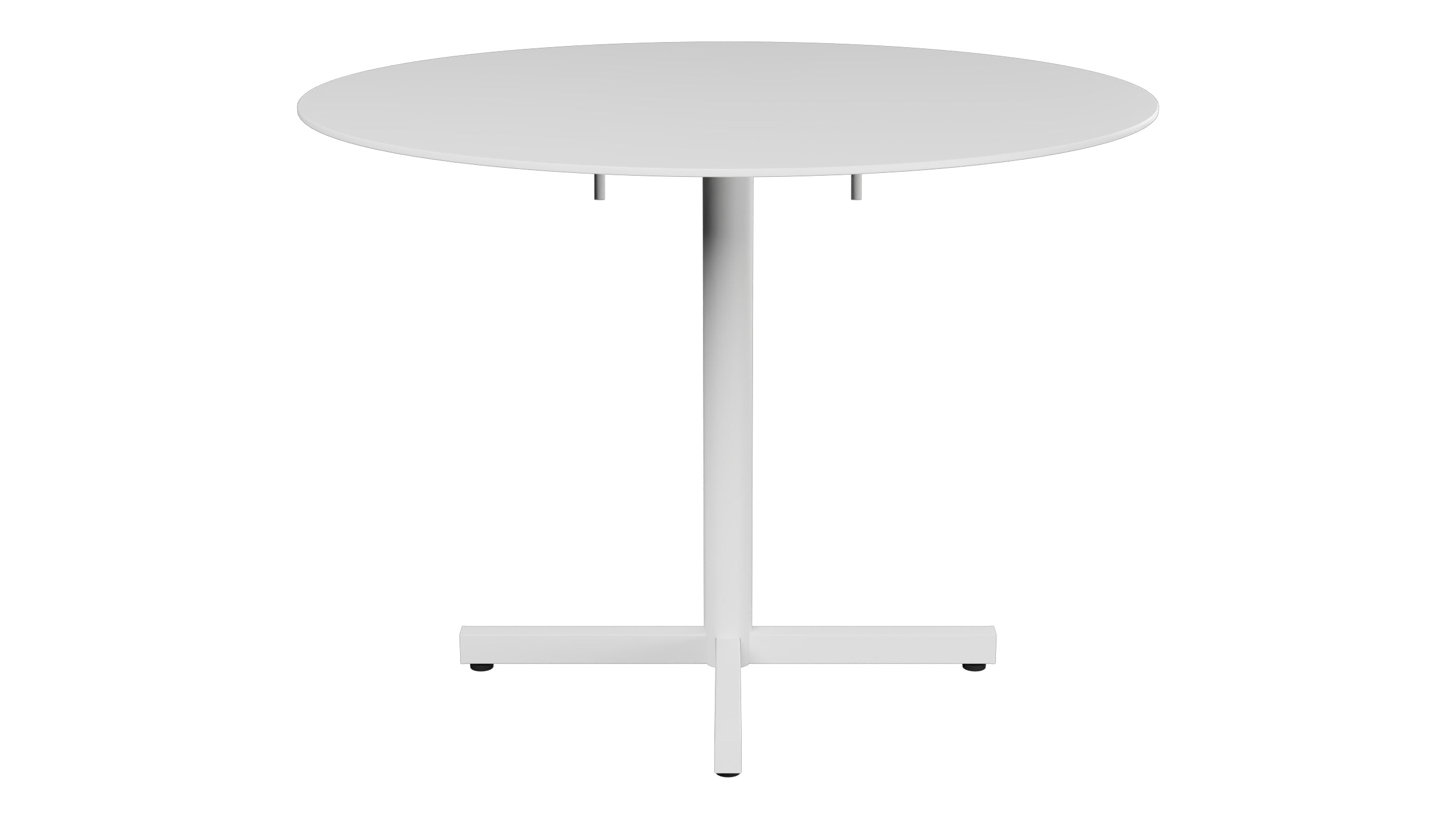 Luzern Glasfaser-Gartentisch Decor ø100 klappbar in Weiss präsentiert im Onlineshop von KAQTU Design AG. Gartentisch ist von Schaffner