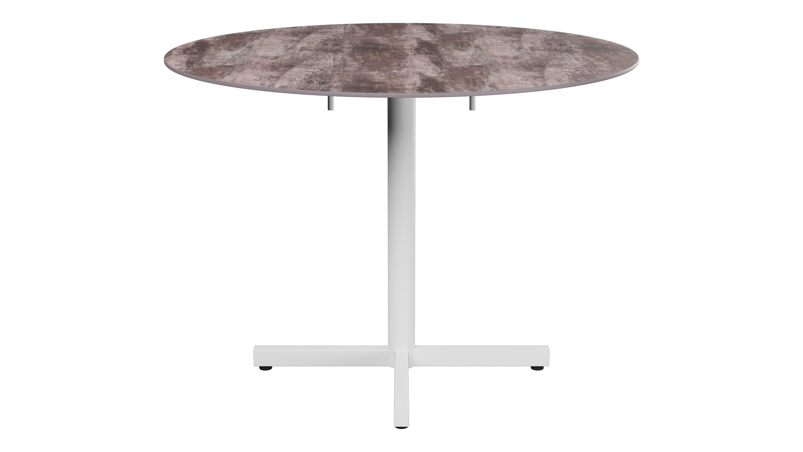 Luzern Glasfaser-Gartentisch Decor ø100 klappbar in Stromboli dunkel  präsentiert im Onlineshop von KAQTU Design AG. Gartentisch ist von Schaffner