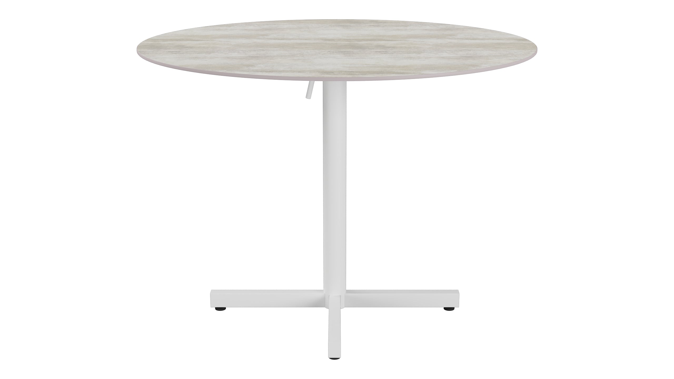 Luzern Glasfaser-Gartentisch Decor ø100 klappbar in Stromboli hell  präsentiert im Onlineshop von KAQTU Design AG. Gartentisch ist von Schaffner