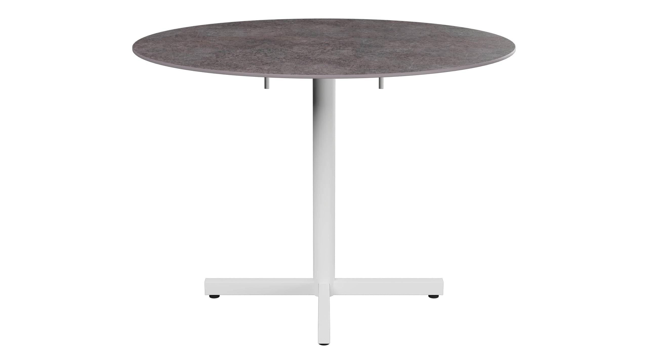 Luzern Glasfaser-Gartentisch Decor ø100 klappbar in Cooperfield präsentiert im Onlineshop von KAQTU Design AG. Gartentisch ist von Schaffner