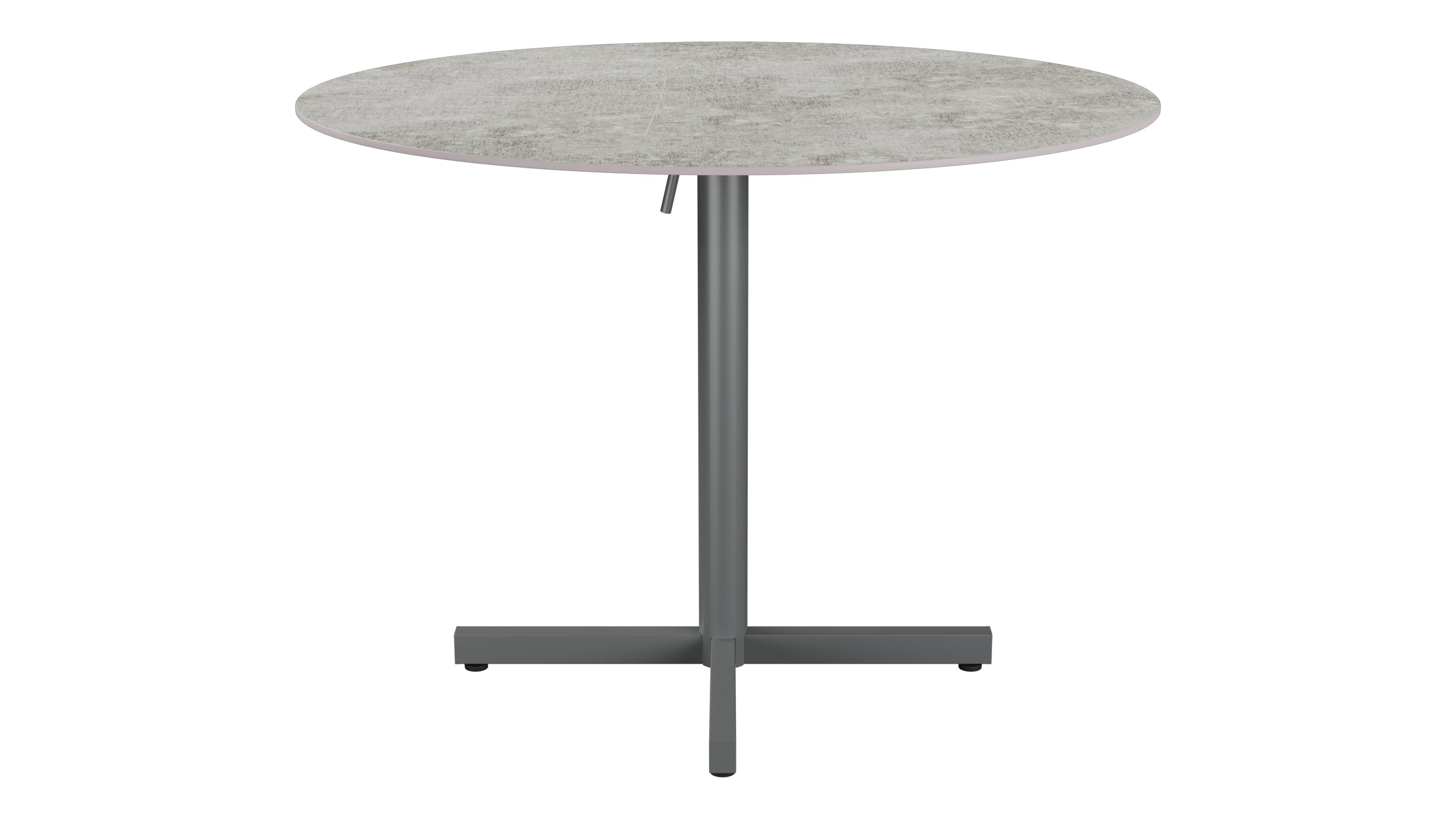 Luzern Glasfaser-Gartentisch Decor ø100 klappbar in Beton präsentiert im Onlineshop von KAQTU Design AG. Gartentisch ist von Schaffner