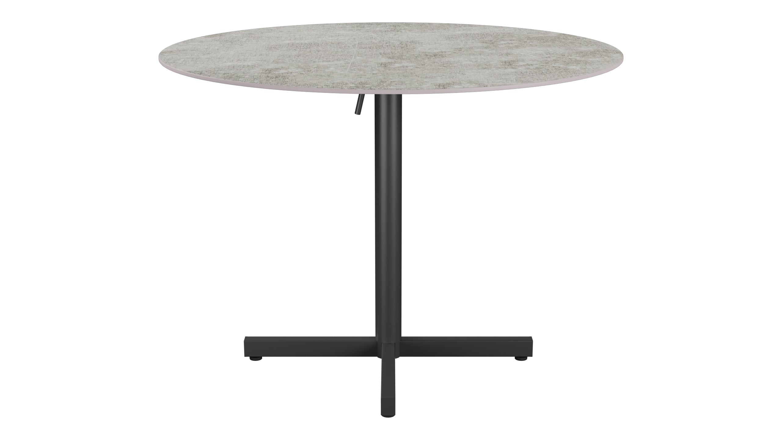 Luzern Glasfaser-Gartentisch Decor ø100 klappbar in Beton präsentiert im Onlineshop von KAQTU Design AG. Gartentisch ist von Schaffner