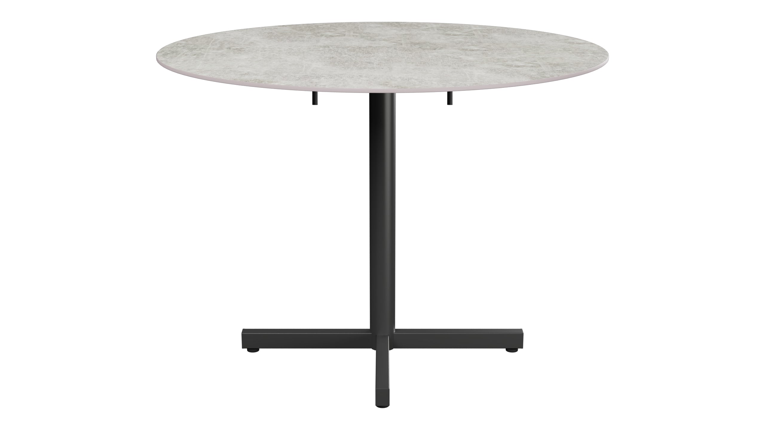 Luzern Glasfaser-Gartentisch Decor ø100 klappbar in Beton präsentiert im Onlineshop von KAQTU Design AG. Gartentisch ist von Schaffner