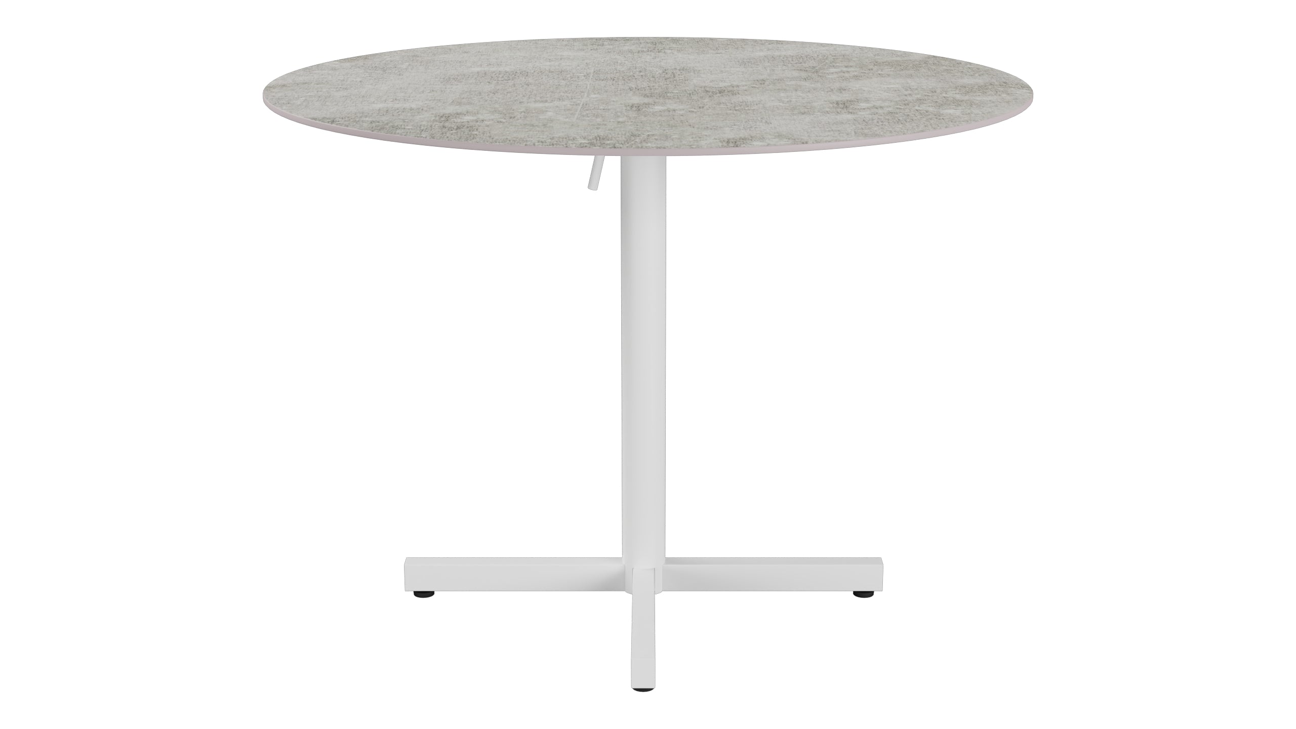 Luzern Glasfaser-Gartentisch Decor ø100 klappbar in Beton präsentiert im Onlineshop von KAQTU Design AG. Gartentisch ist von Schaffner