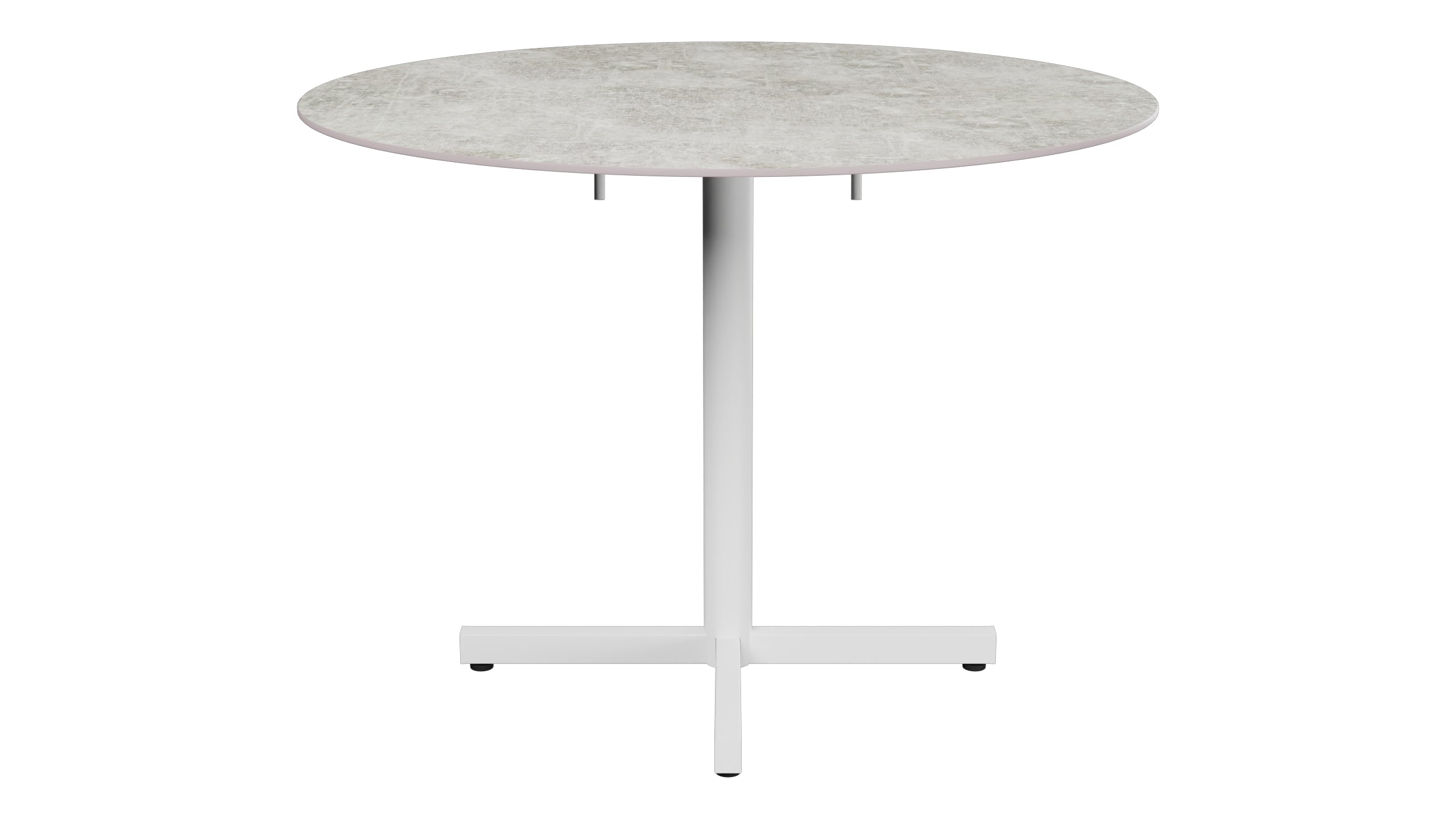 Luzern Glasfaser-Gartentisch Decor ø100 klappbar in Beton präsentiert im Onlineshop von KAQTU Design AG. Gartentisch ist von Schaffner