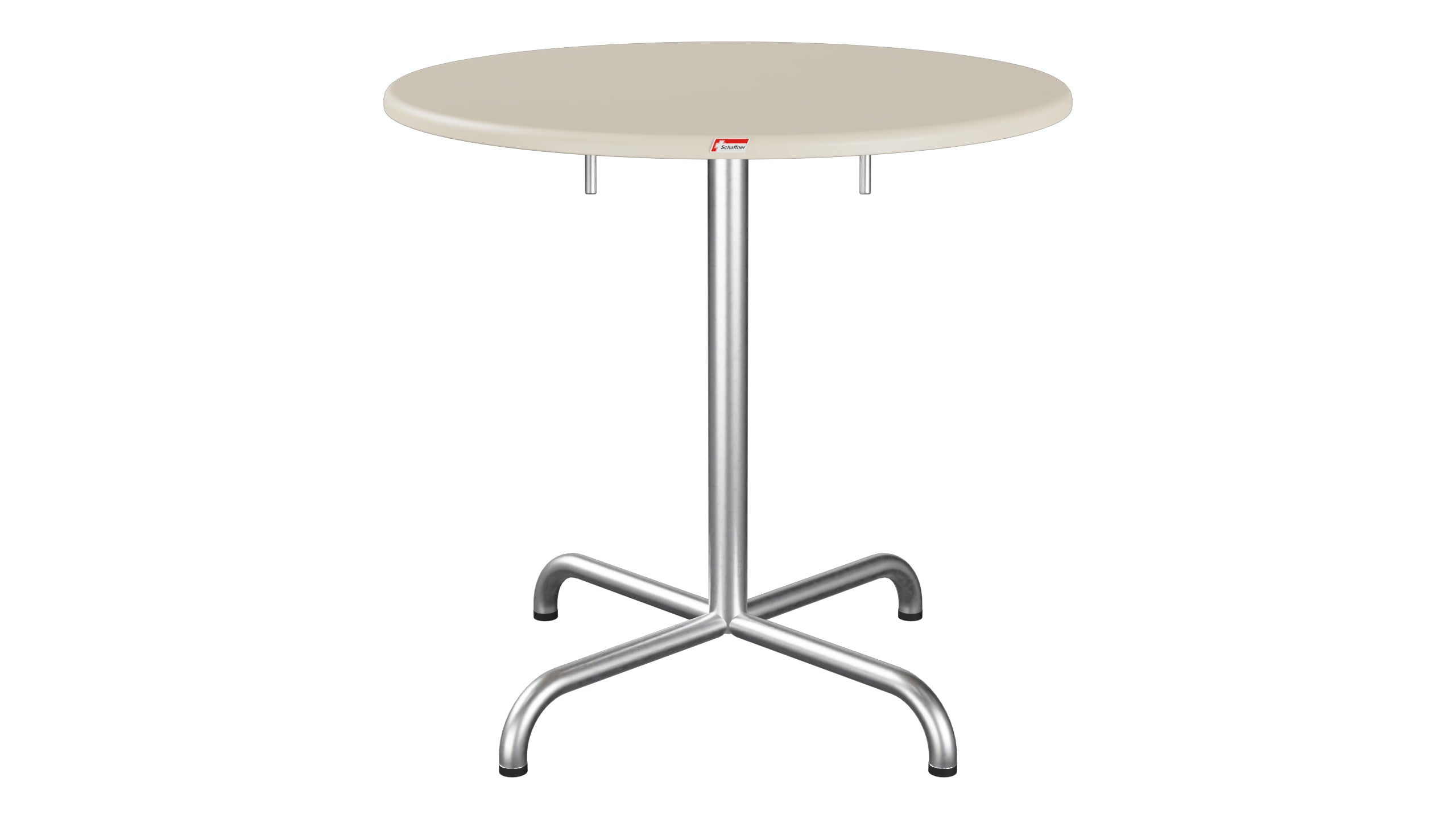 Davos Glasfaser-Gartentisch ø75 klappbar in Pastellsand präsentiert im Onlineshop von KAQTU Design AG. Gartentisch ist von Schaffner