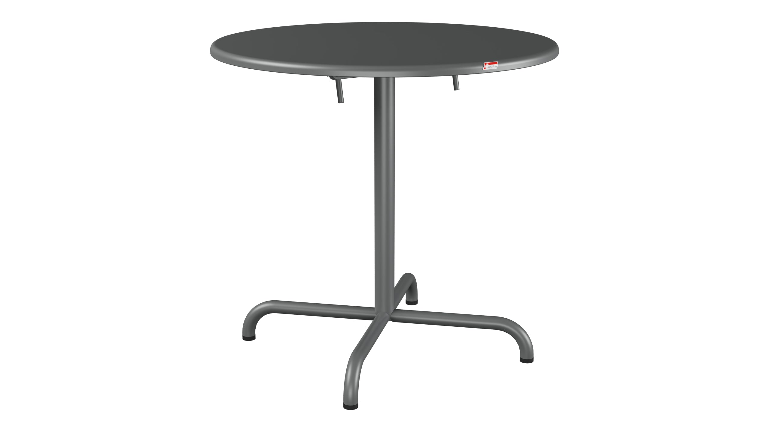 Davos Glasfaser-Gartentisch ø75 klappbar in Graphit präsentiert im Onlineshop von KAQTU Design AG. Gartentisch ist von Schaffner