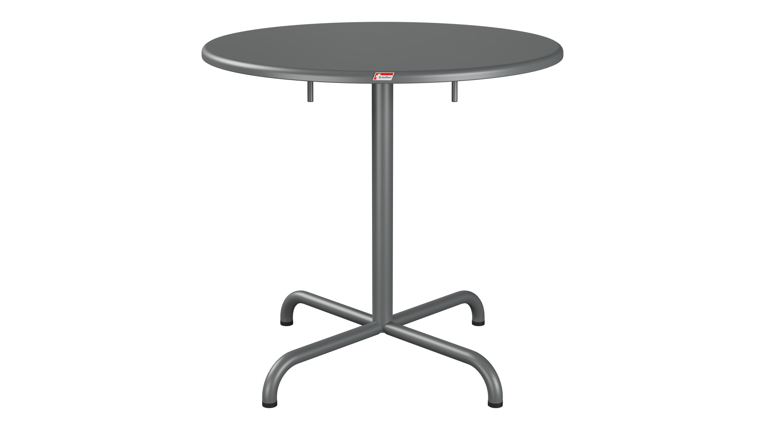 Davos Glasfaser-Gartentisch ø75 klappbar in Graphit präsentiert im Onlineshop von KAQTU Design AG. Gartentisch ist von Schaffner