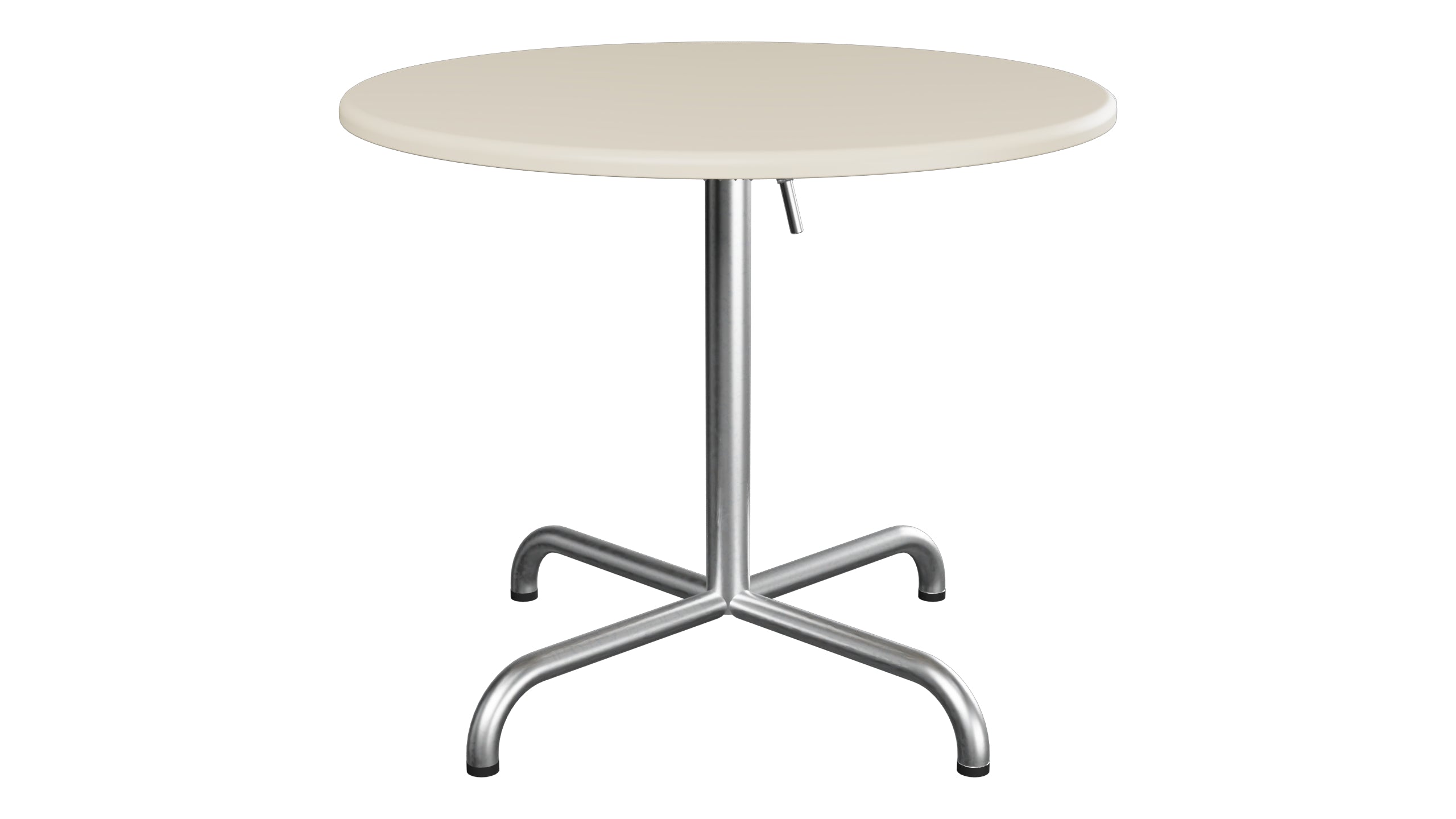 Davos Glasfaser-Salontisch ø75 / 62 klappbar in Pastellsand präsentiert im Onlineshop von KAQTU Design AG. Beistelltisch Outdoor ist von Schaffner