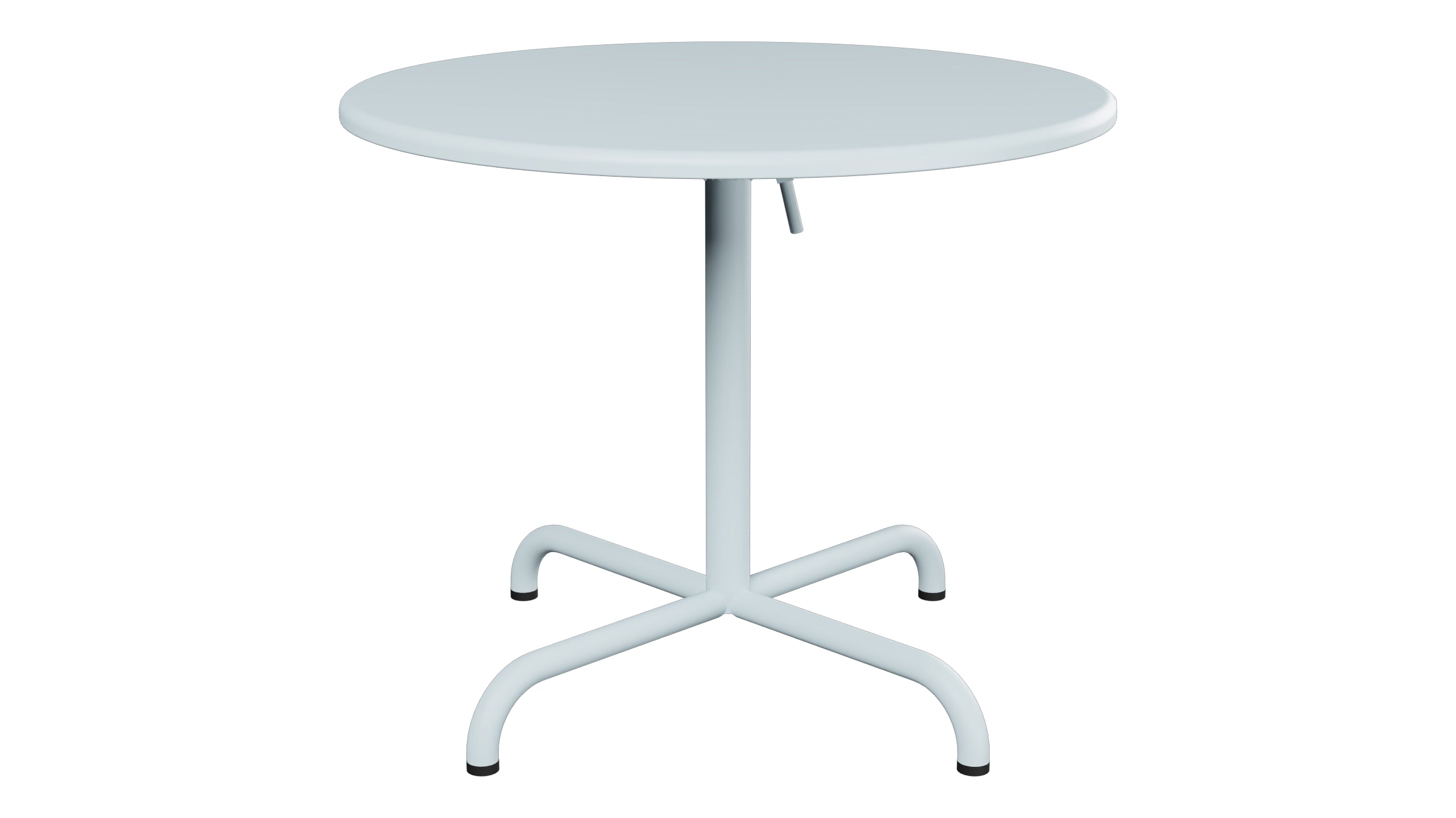 Davos Glasfaser-Salontisch ø75 / 62 klappbar in Pastellblau präsentiert im Onlineshop von KAQTU Design AG. Beistelltisch Outdoor ist von Schaffner