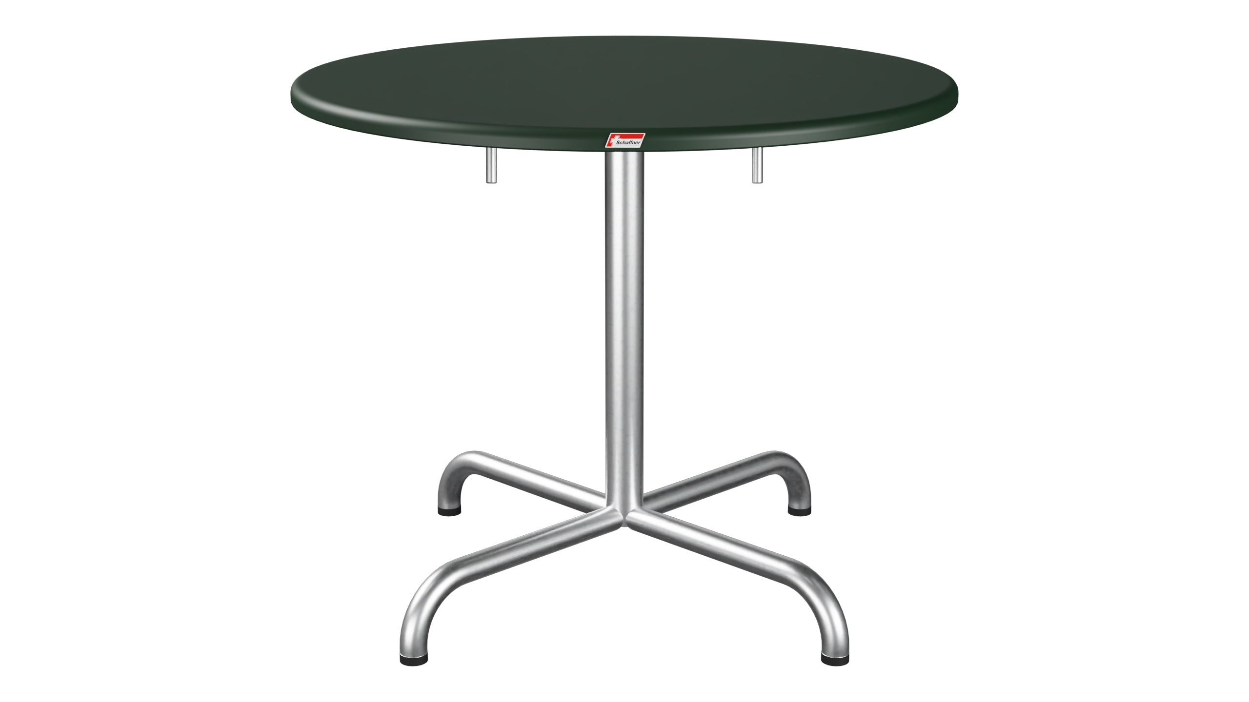 Davos Glasfaser-Salontisch ø75 / 62 klappbar in Tannengrün präsentiert im Onlineshop von KAQTU Design AG. Beistelltisch Outdoor ist von Schaffner