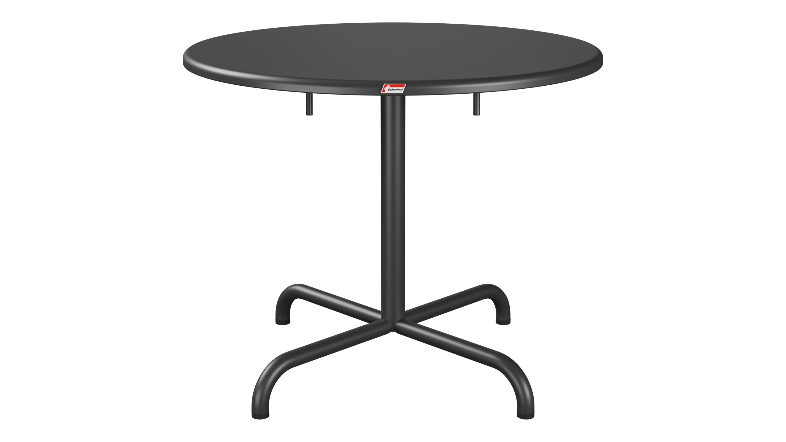 Davos Glasfaser-Salontisch ø75 / 62 klappbar in Anthrazit präsentiert im Onlineshop von KAQTU Design AG. Beistelltisch Outdoor ist von Schaffner