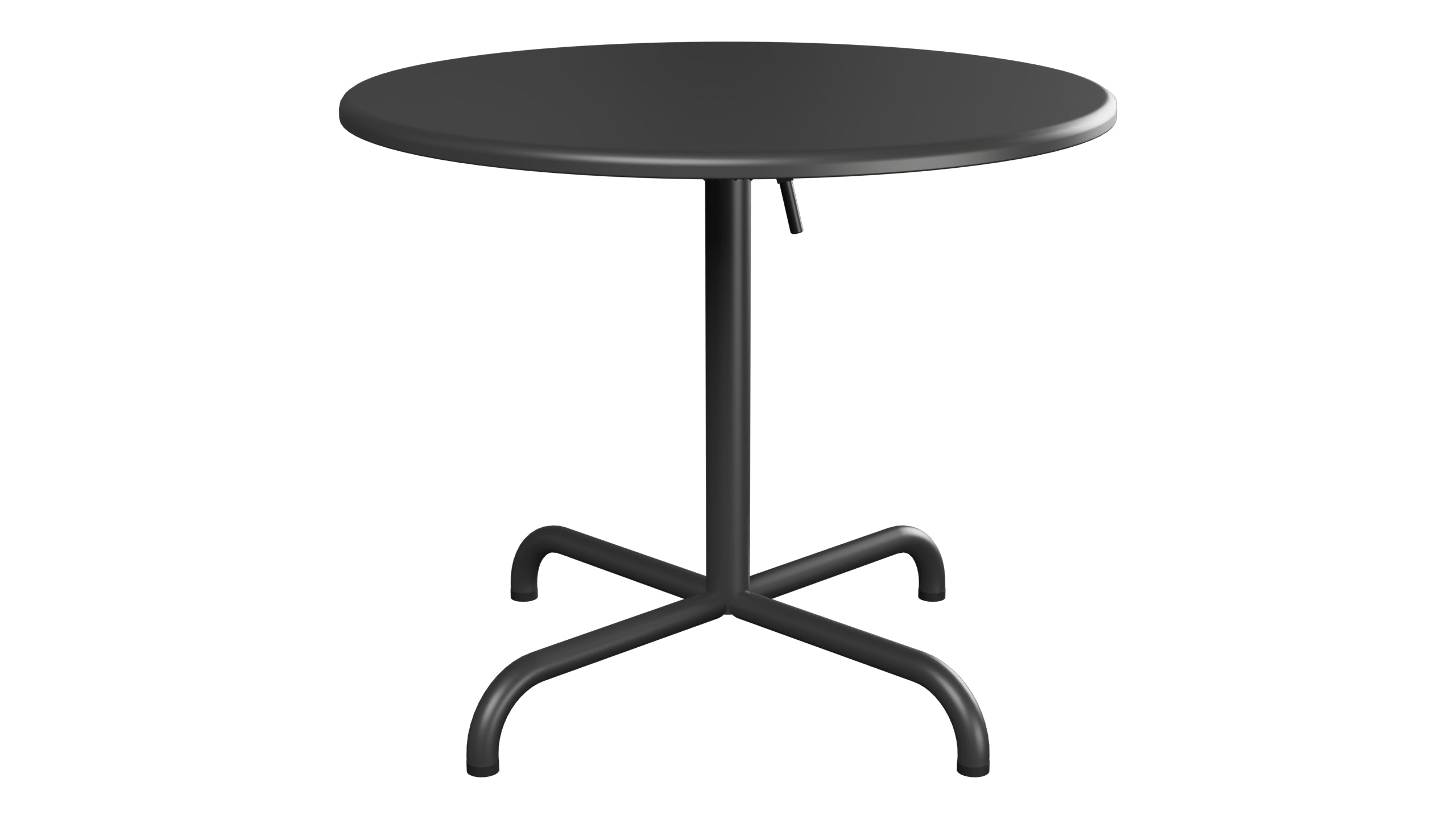 Davos Glasfaser-Salontisch ø75 / 62 klappbar in Anthrazit präsentiert im Onlineshop von KAQTU Design AG. Beistelltisch Outdoor ist von Schaffner