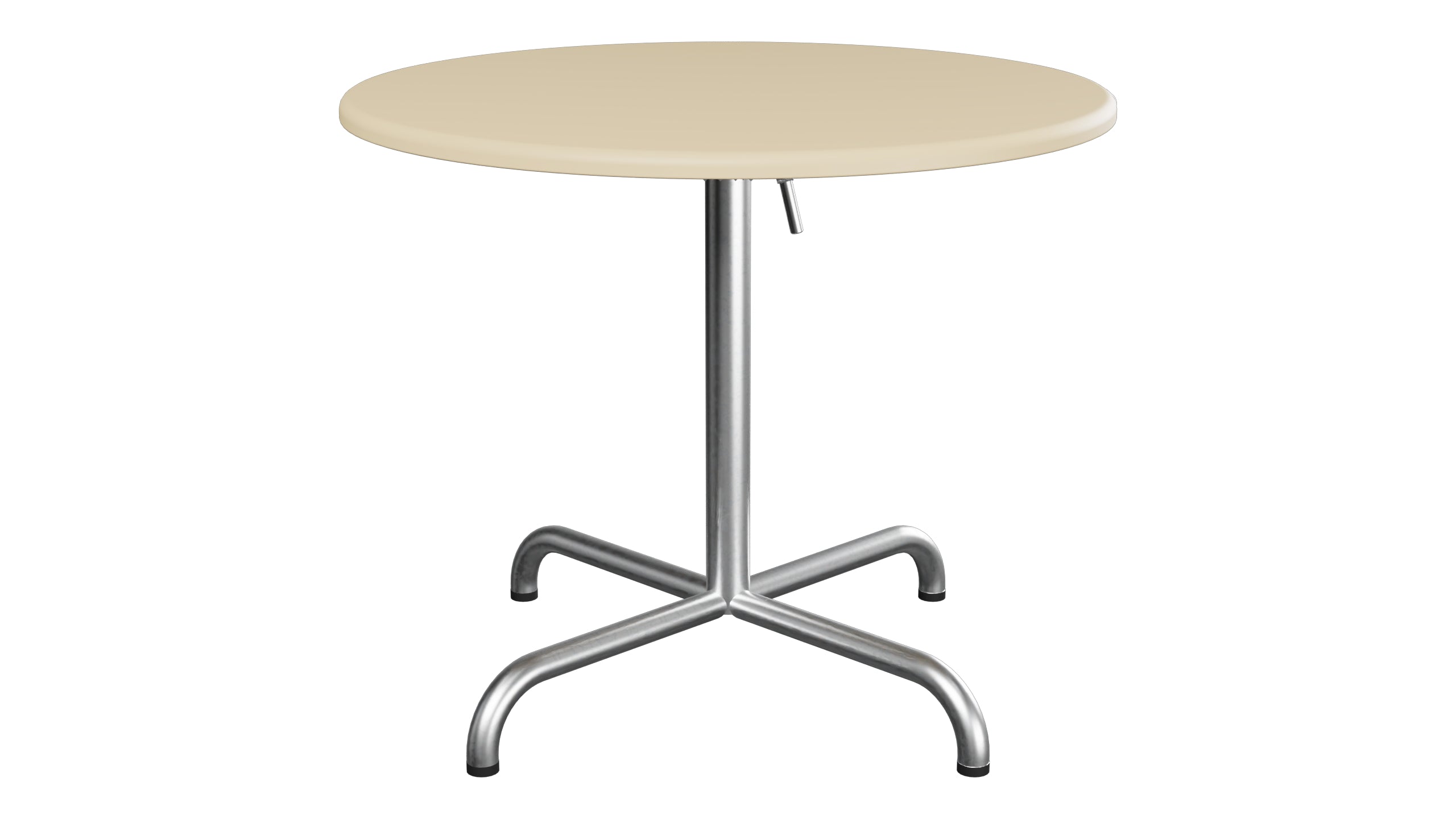 Davos Glasfaser-Salontisch ø75 / 62 klappbar in Pastellbraun präsentiert im Onlineshop von KAQTU Design AG. Beistelltisch Outdoor ist von Schaffner