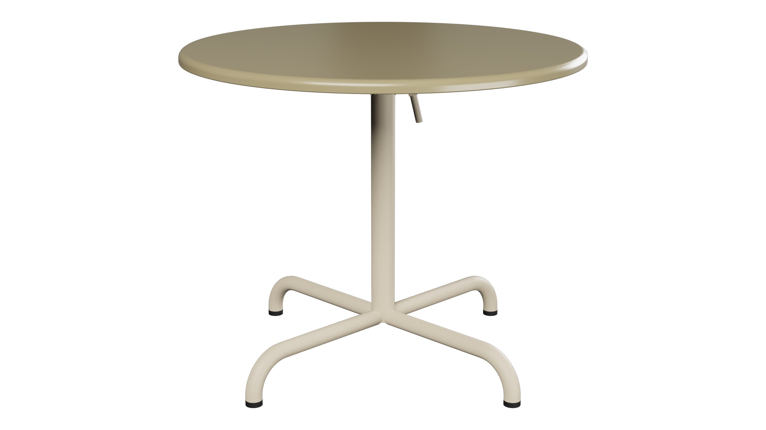 Davos Glasfaser-Salontisch ø75 / 62 klappbar in Champagner präsentiert im Onlineshop von KAQTU Design AG. Beistelltisch Outdoor ist von Schaffner