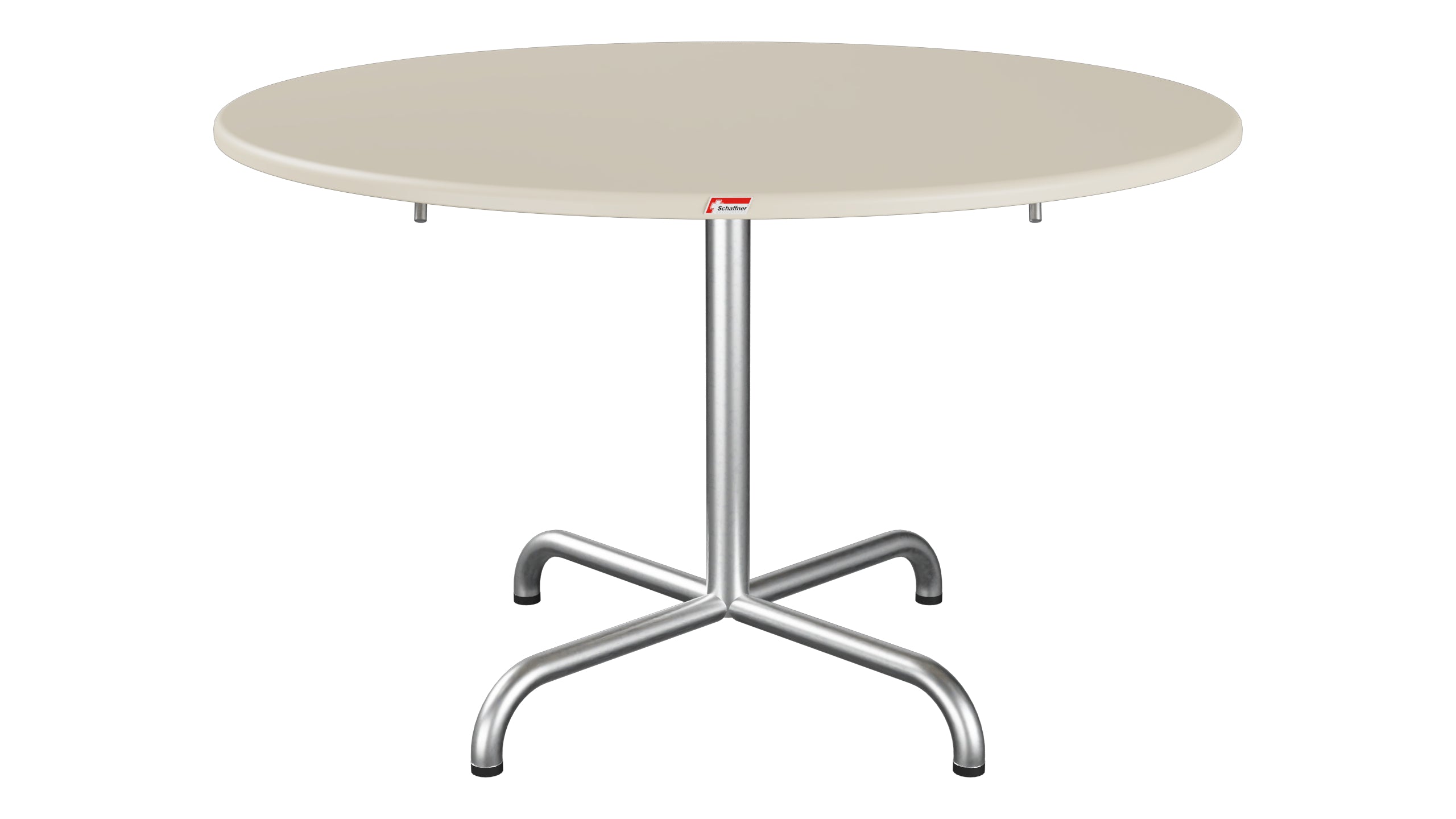 Davos Glasfaser-Salontisch ø100 / 62 klappbar in Pastellsand präsentiert im Onlineshop von KAQTU Design AG. Beistelltisch Outdoor ist von Schaffner