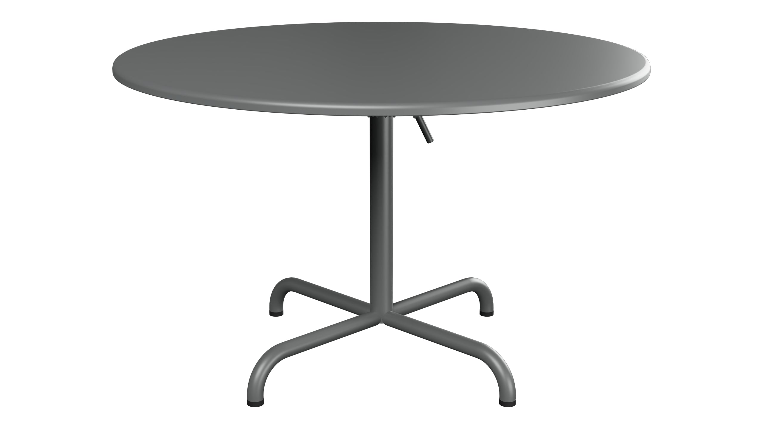 Davos Glasfaser-Salontisch ø100 / 62 klappbar in Graphit präsentiert im Onlineshop von KAQTU Design AG. Beistelltisch Outdoor ist von Schaffner