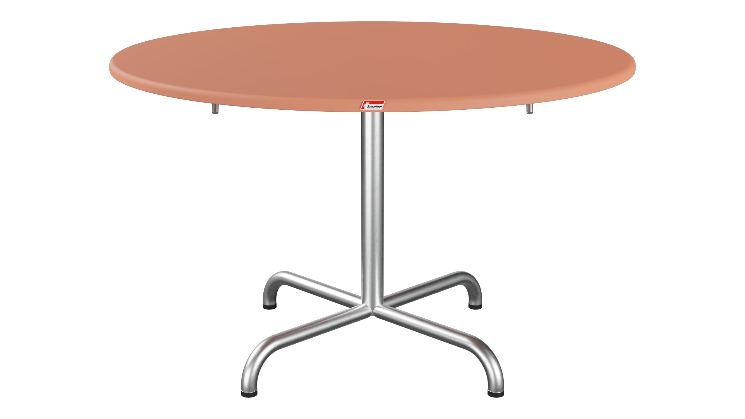 Davos Glasfaser-Salontisch ø100 / 62 klappbar in Pastellterracotta präsentiert im Onlineshop von KAQTU Design AG. Beistelltisch Outdoor ist von Schaffner