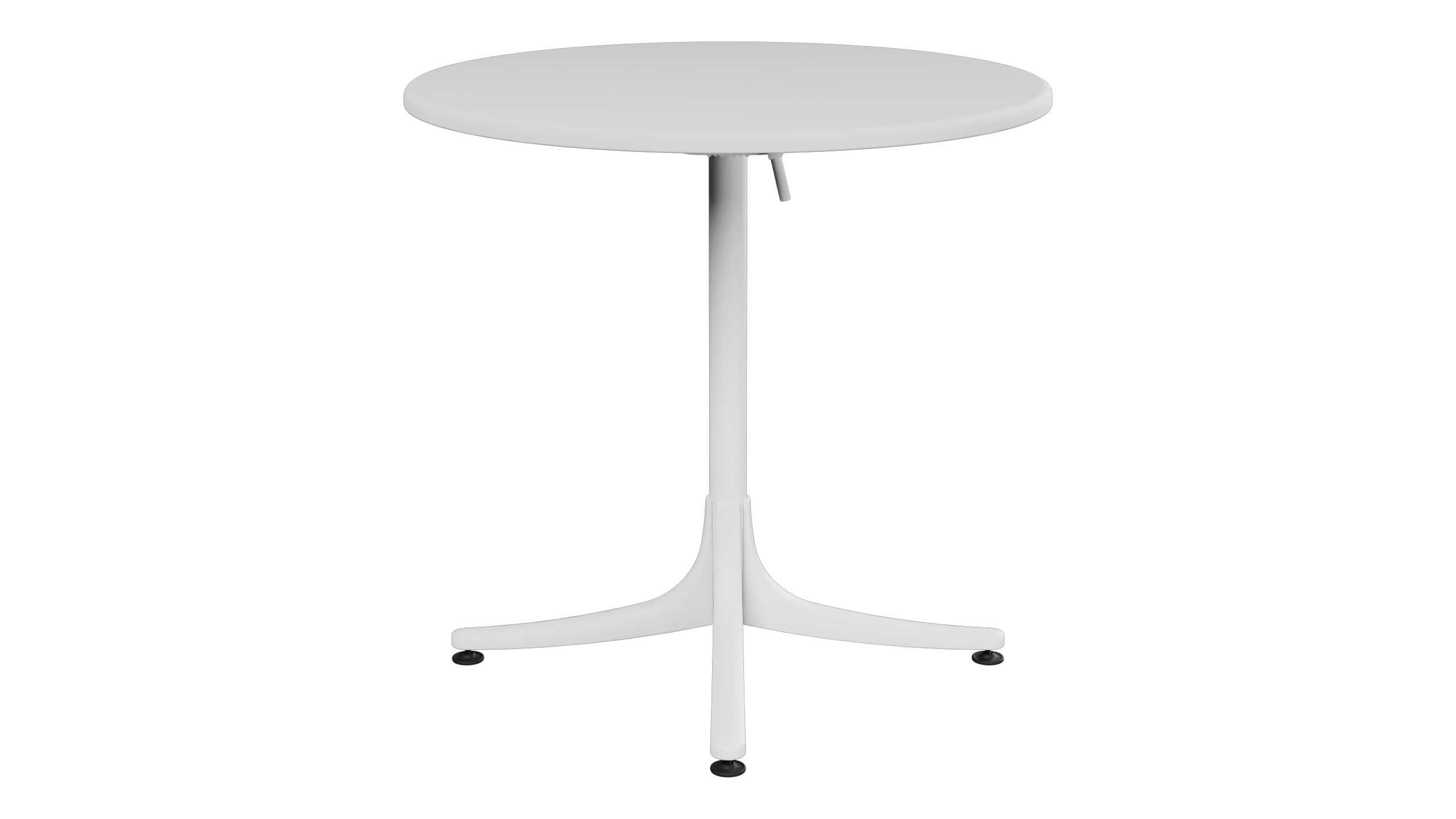 Schaffhausen Glasfaser-Gartentisch ø75 klappbar in Alusilber präsentiert im Onlineshop von KAQTU Design AG. Gartentisch ist von Schaffner