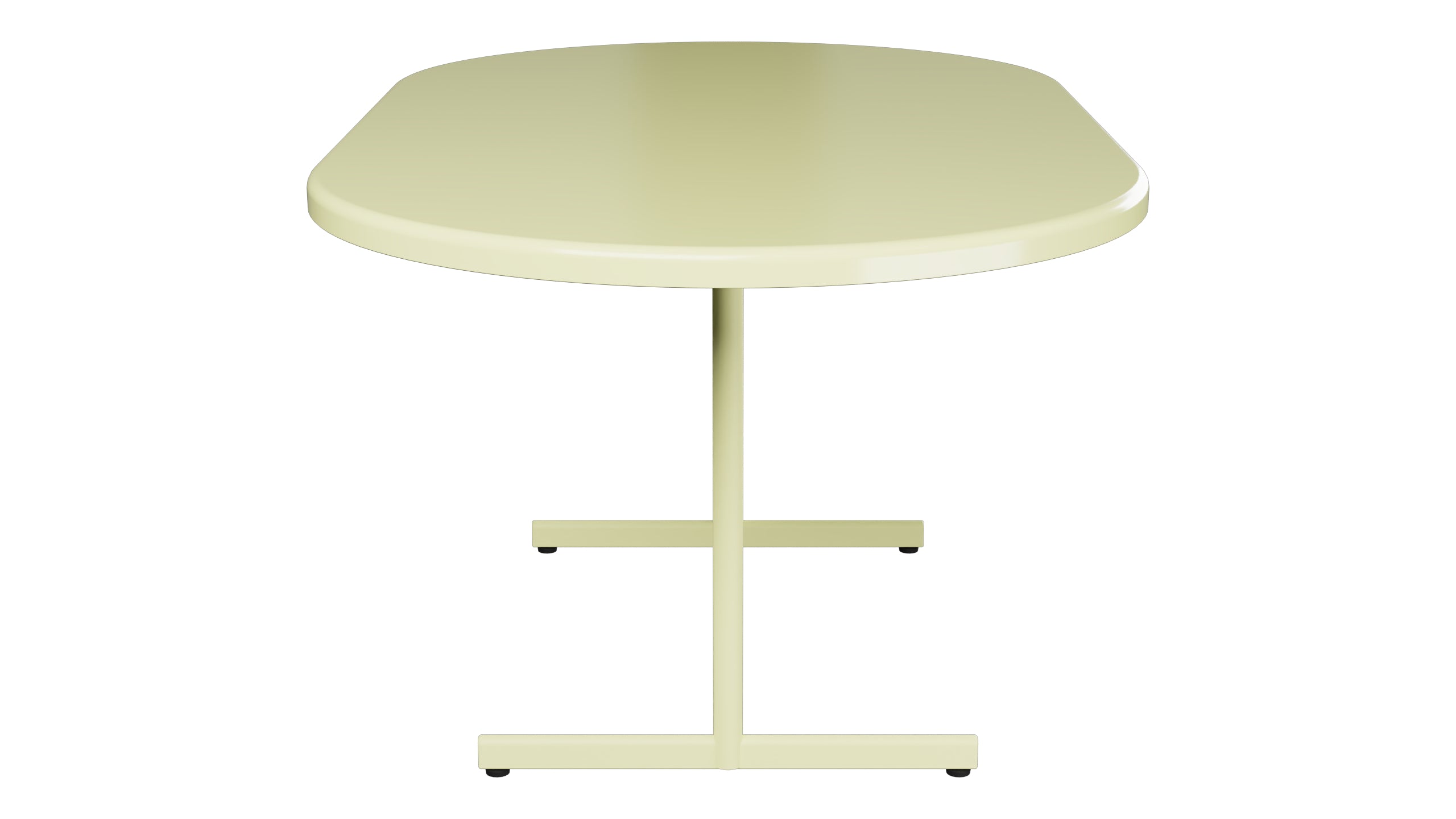 Bodensee Glasfaser-Gartentisch 160x95 oval klappbar in Buchsbaumgelb präsentiert im Onlineshop von KAQTU Design AG. Gartentisch ist von Schaffner