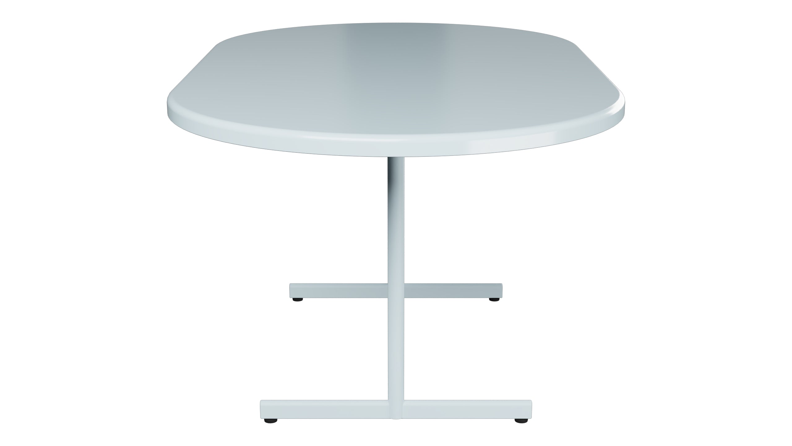 Bodensee Glasfaser-Gartentisch 160x95 oval klappbar in Pastellblau präsentiert im Onlineshop von KAQTU Design AG. Gartentisch ist von Schaffner