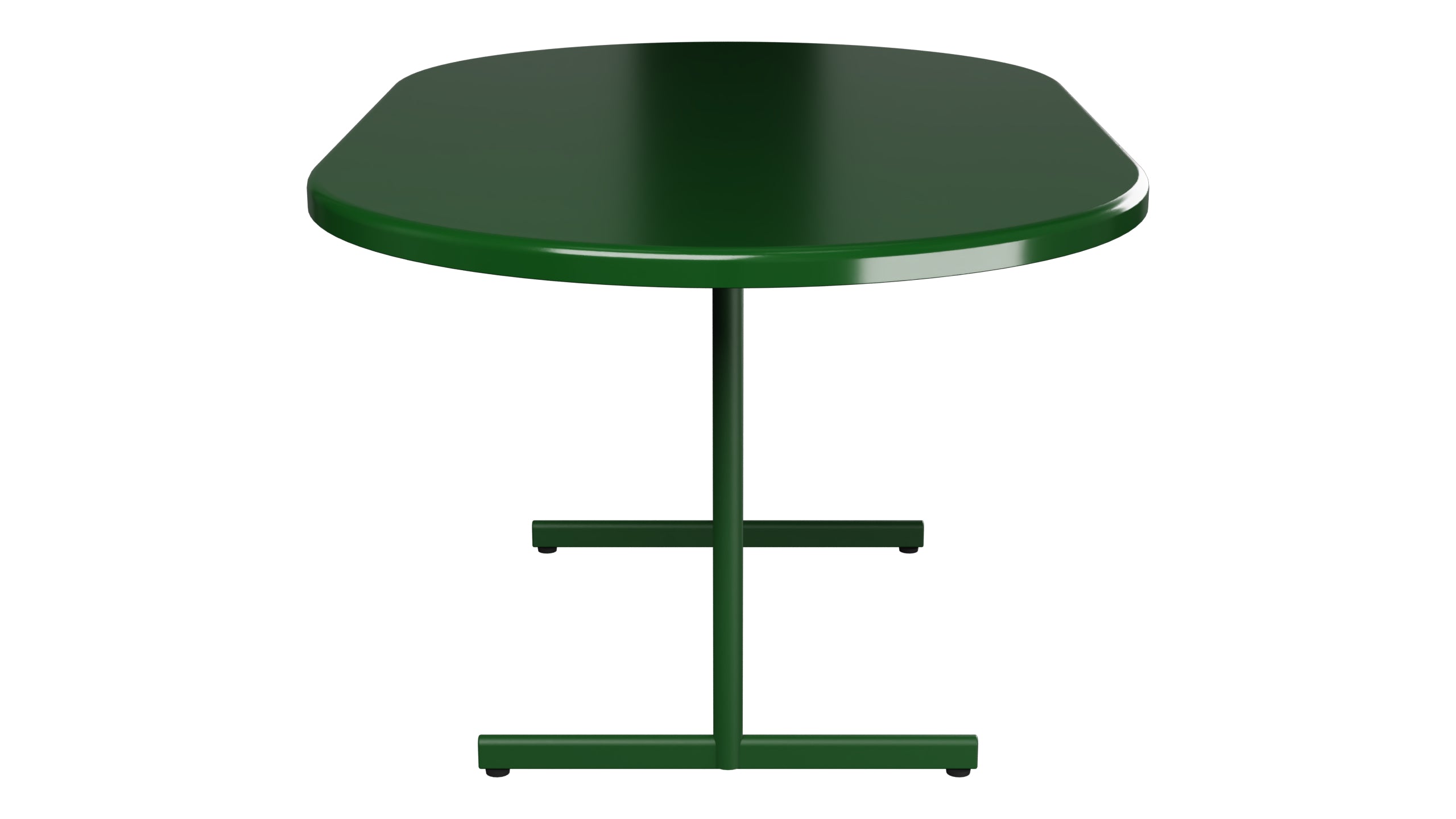 Bodensee Glasfaser-Gartentisch 160x95 oval klappbar in Tannengrün präsentiert im Onlineshop von KAQTU Design AG. Gartentisch ist von Schaffner