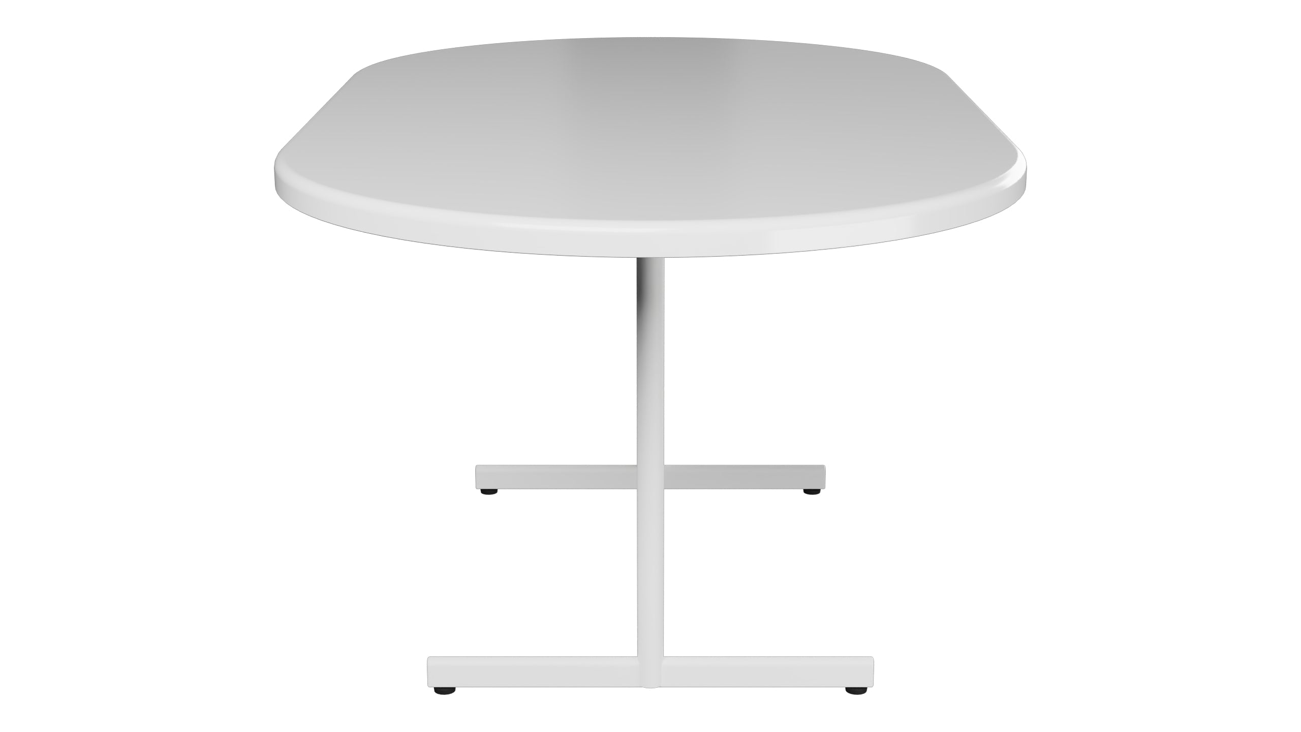 Bodensee Glasfaser-Gartentisch 160x95 oval klappbar in Weiss präsentiert im Onlineshop von KAQTU Design AG. Gartentisch ist von Schaffner