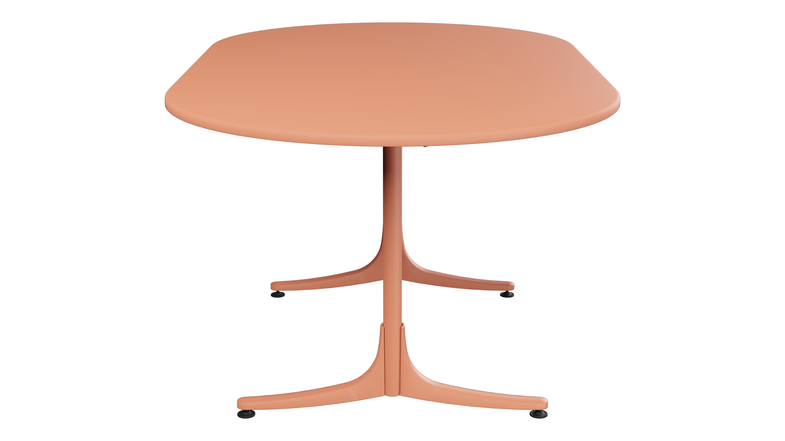 Schaffhausen Glasfaser-Gartentisch 160x95 oval klappbar in Pastellterracotta präsentiert im Onlineshop von KAQTU Design AG. Gartentisch ist von Schaffner