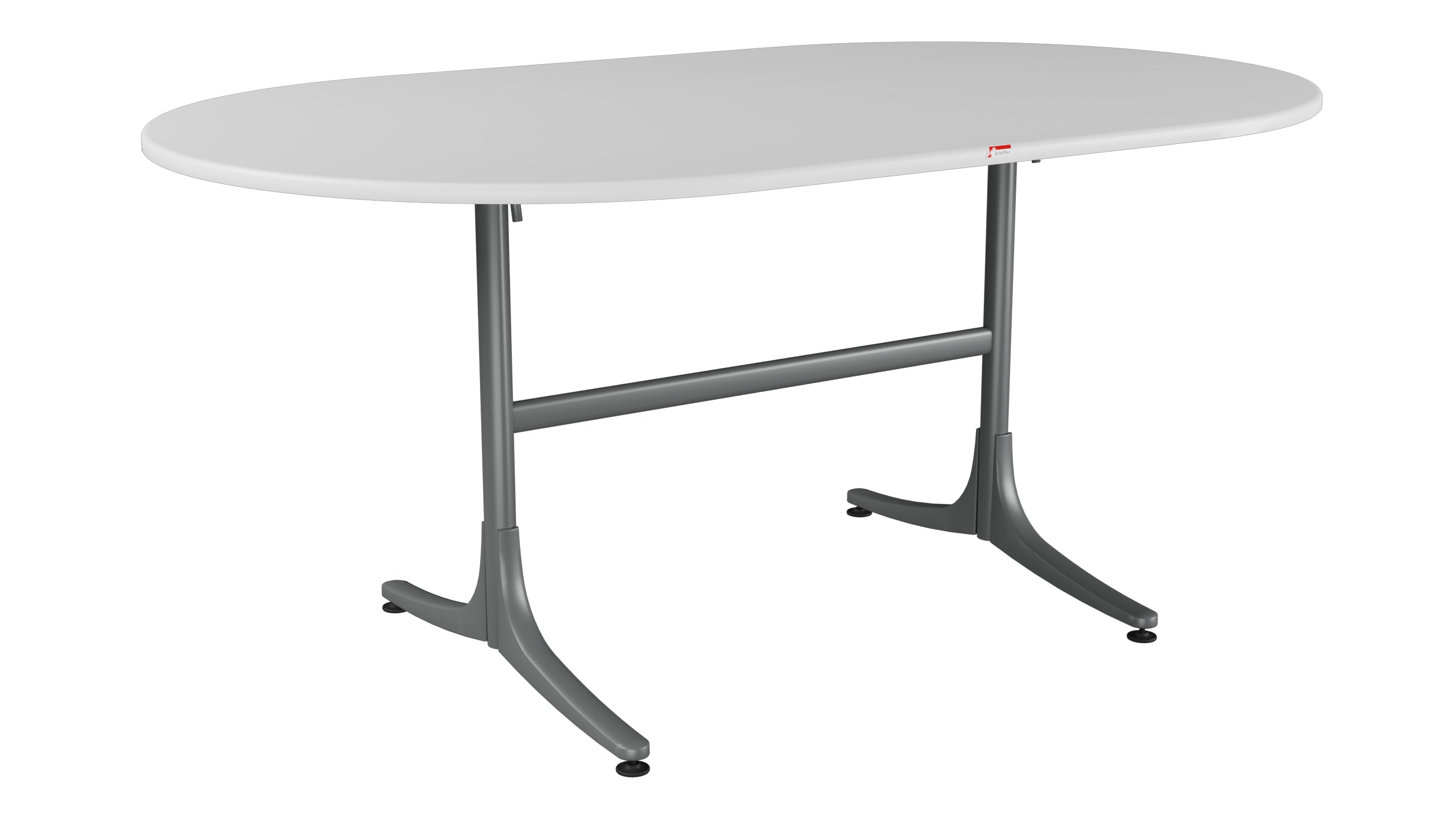 Schaffhausen Glasfaser-Gartentisch 160x95 oval klappbar in Weiss präsentiert im Onlineshop von KAQTU Design AG. Gartentisch ist von Schaffner