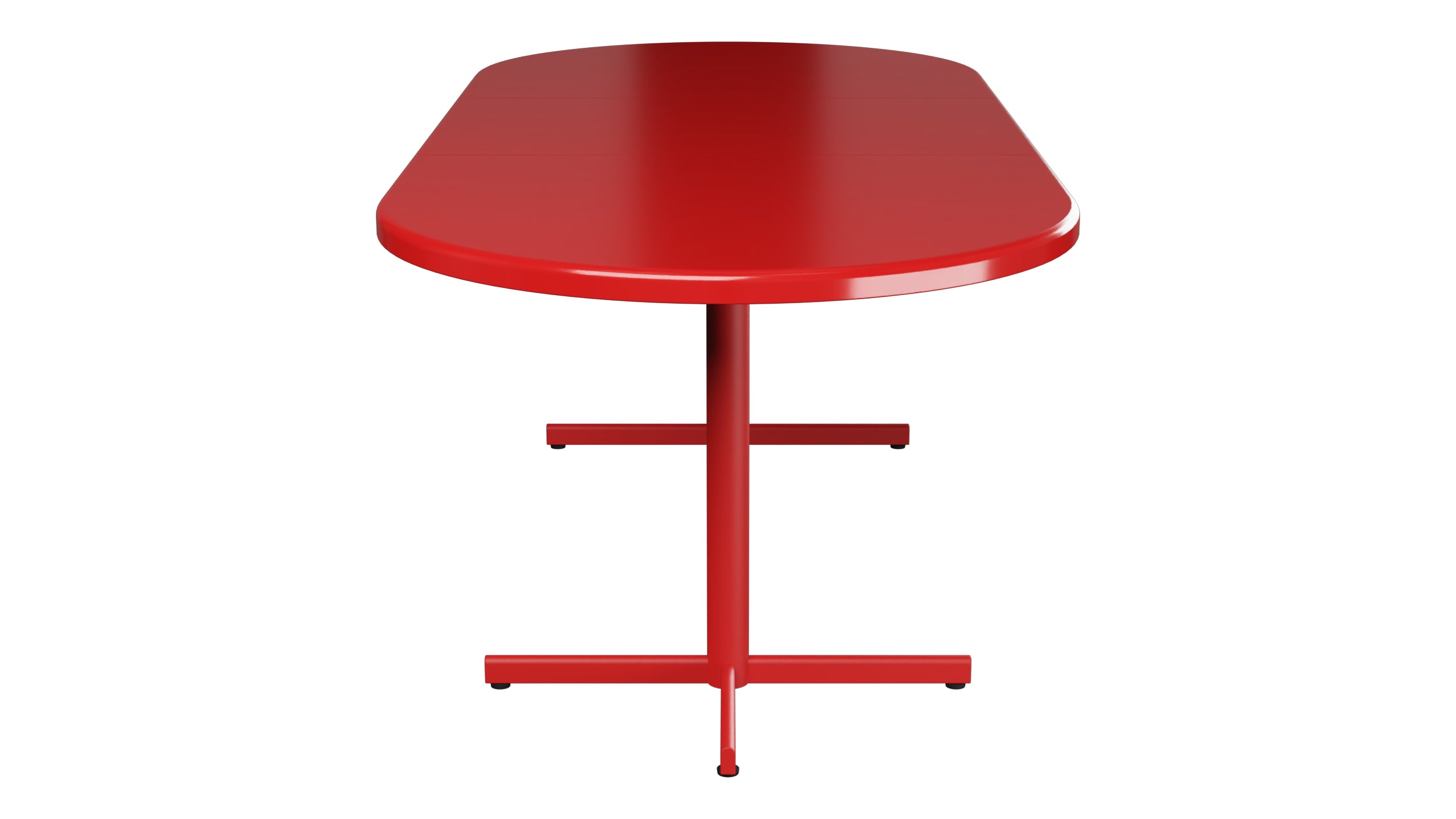 Bodensee Glasfaser-Gartentisch 160/218x95 oval klappbar, ausziehbar in Rot präsentiert im Onlineshop von KAQTU Design AG. Gartentisch ist von Schaffner
