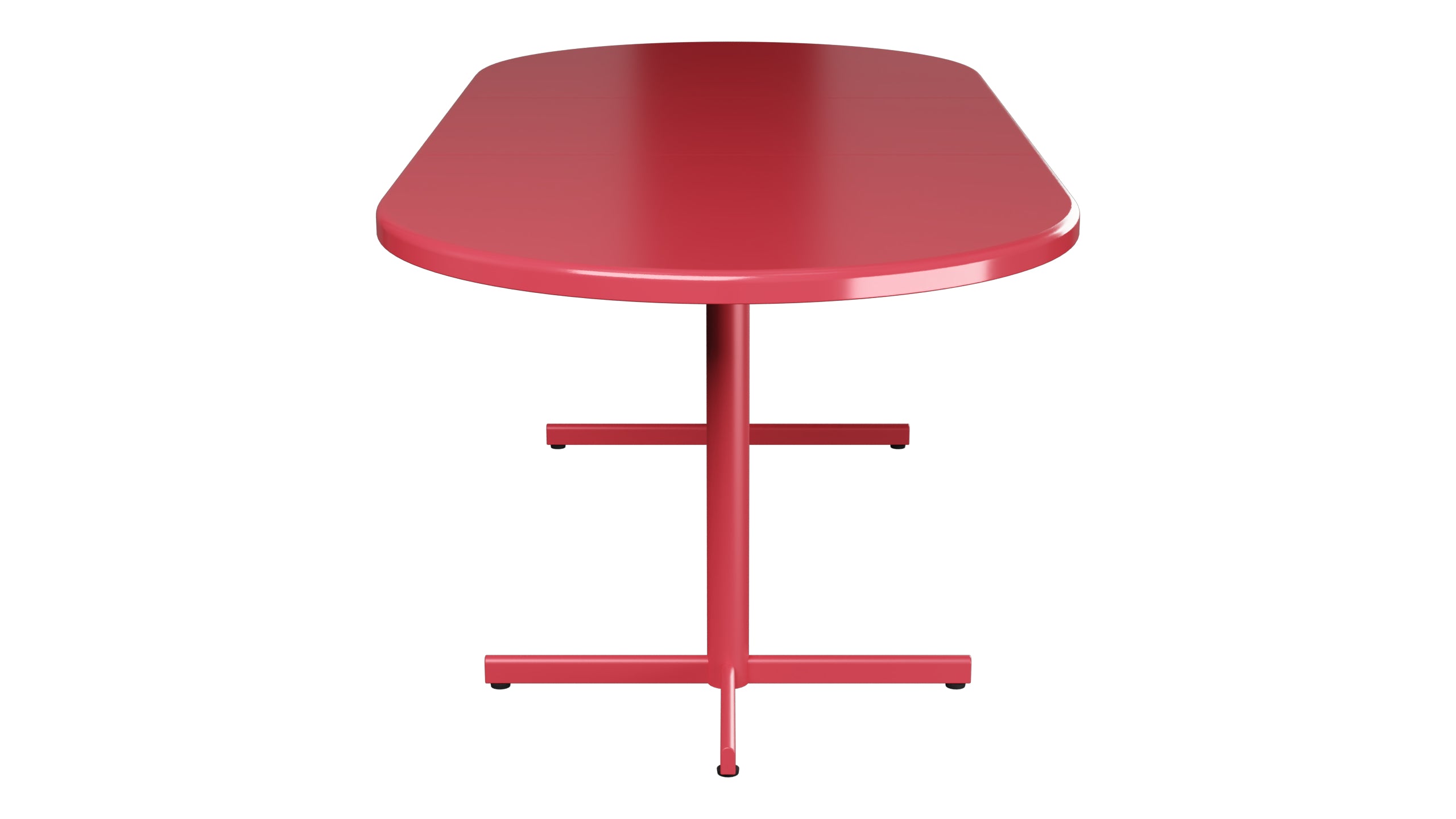 Bodensee Glasfaser-Gartentisch 160/218x95 oval klappbar, ausziehbar in Ahornrot präsentiert im Onlineshop von KAQTU Design AG. Gartentisch ist von Schaffner