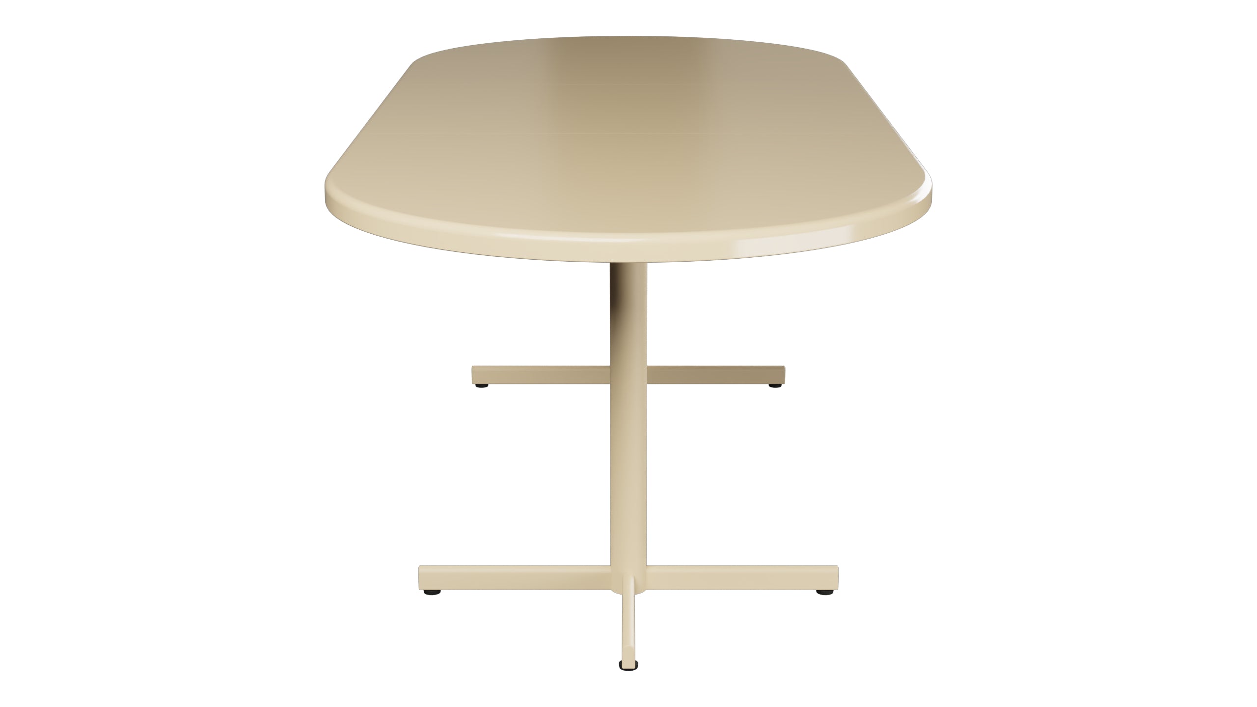 Bodensee Glasfaser-Gartentisch 160/218x95 oval klappbar, ausziehbar in Pastellbraun präsentiert im Onlineshop von KAQTU Design AG. Gartentisch ist von Schaffner