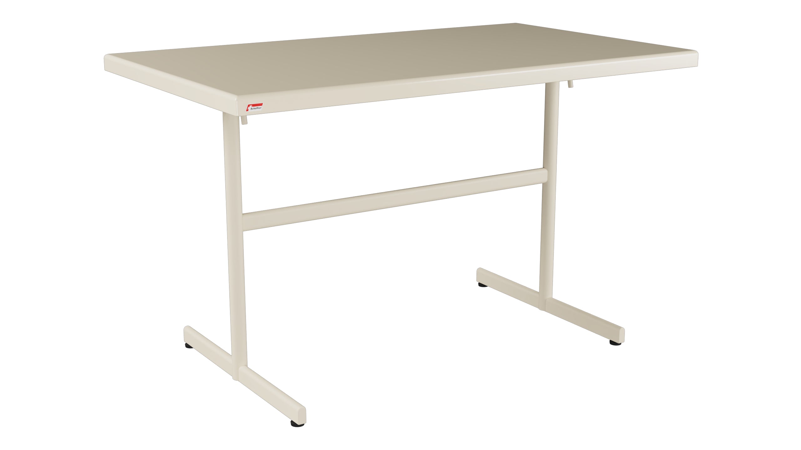 Bodensee Glasfaser-Gartentisch 120x70 klappbar in Pastellsand präsentiert im Onlineshop von KAQTU Design AG. Gartentisch ist von Schaffner