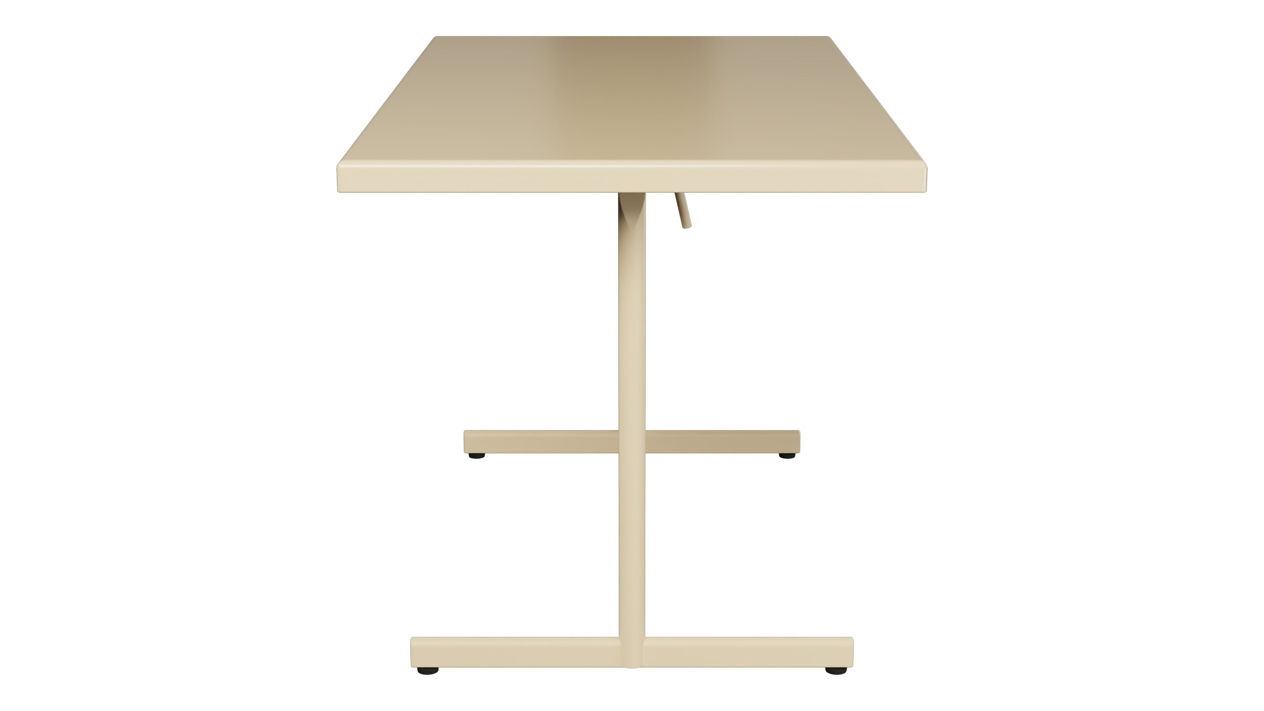 Bodensee Glasfaser-Gartentisch 120x70 klappbar in Pastellbraun präsentiert im Onlineshop von KAQTU Design AG. Gartentisch ist von Schaffner