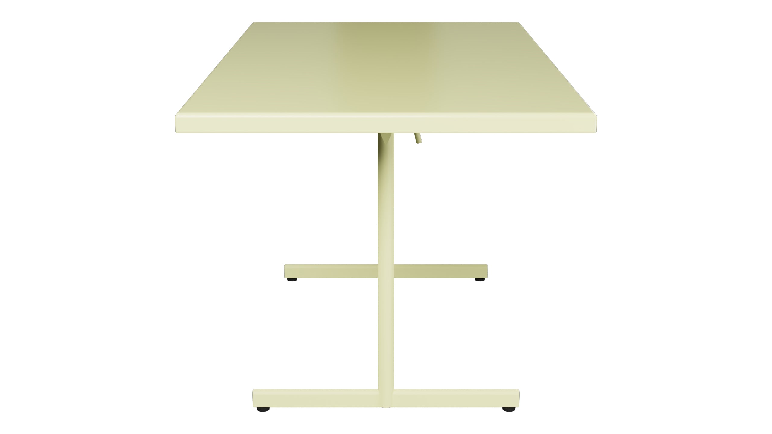 Bodensee Glasfaser-Gartentisch 140x80 klappbar in Buchsbaumgelb präsentiert im Onlineshop von KAQTU Design AG. Gartentisch ist von Schaffner