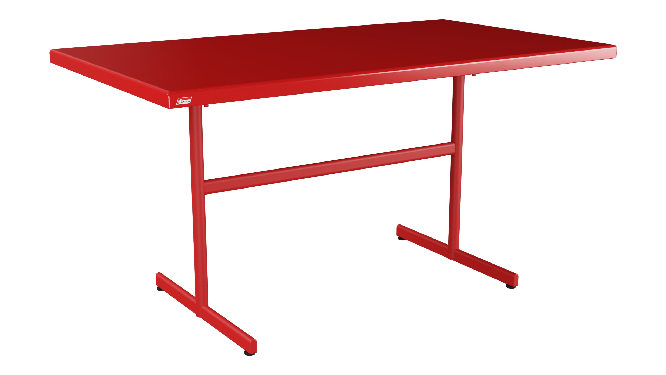 Bodensee Glasfaser-Gartentisch 140x80 klappbar in Rot präsentiert im Onlineshop von KAQTU Design AG. Gartentisch ist von Schaffner